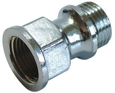 Brass Radiator Extension Piece MxF Chrome Plated 1/2" x 20mm - 10070184