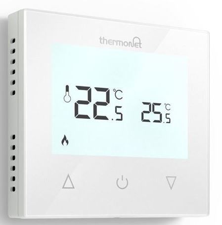 Comfortzone Thermotouch White Glass Manual Thermostat - 5215