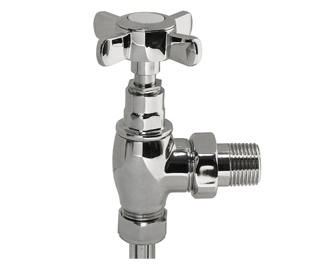 Vogue Crosshead Straight Towel Rail Valve Chrome