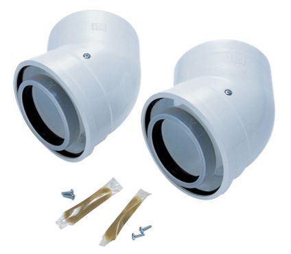 Worcester 45° Elbows for Oil Boiler (2 Pack) 7716190035