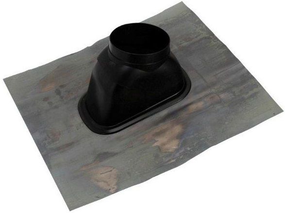 Worcester Flat Roof Flashing Vertical Flue 80mm/125mm for GB162 - T000083717