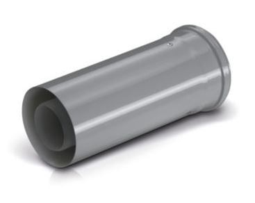 Worcester Short Flue Extension Silver 220mm - 7738112873