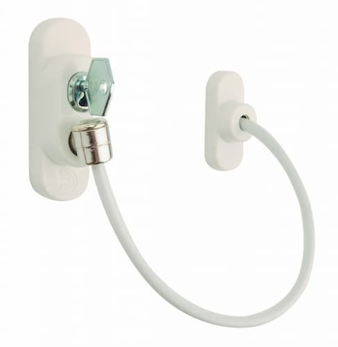 Door and Window Safety Restrictor Clam White - DP005804
