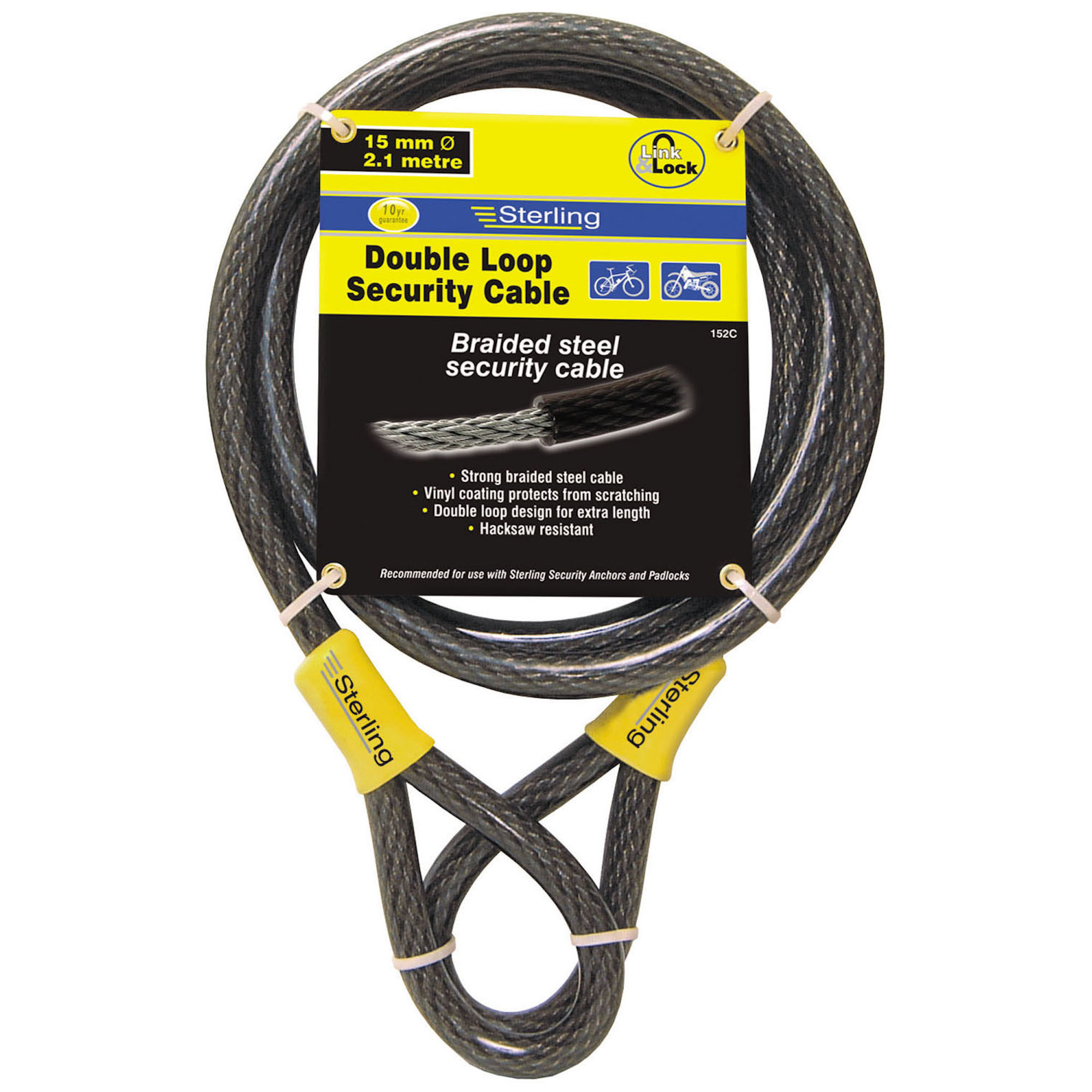 Burg Wächter Security Cable - Braided Steel