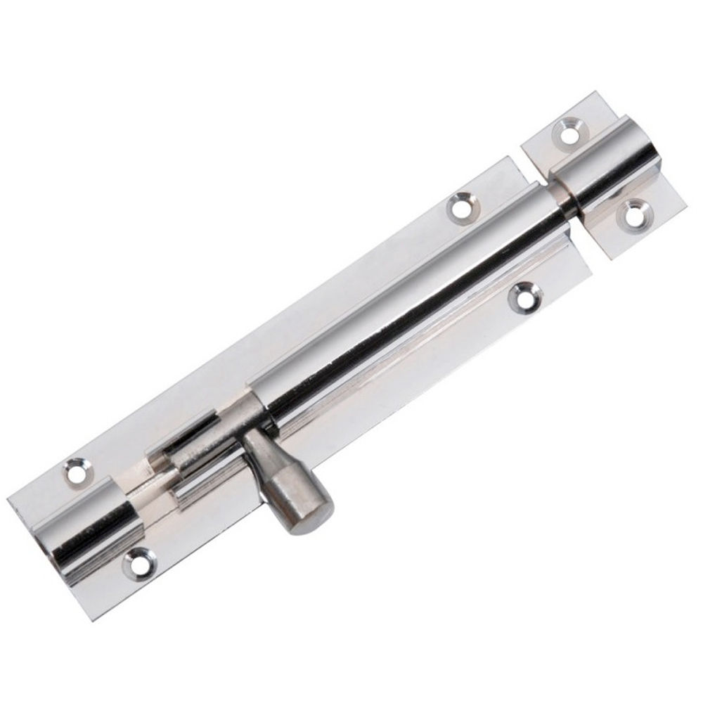 Straight Barrel Bolt Polished Chrome 150mm x 38mm - J91732