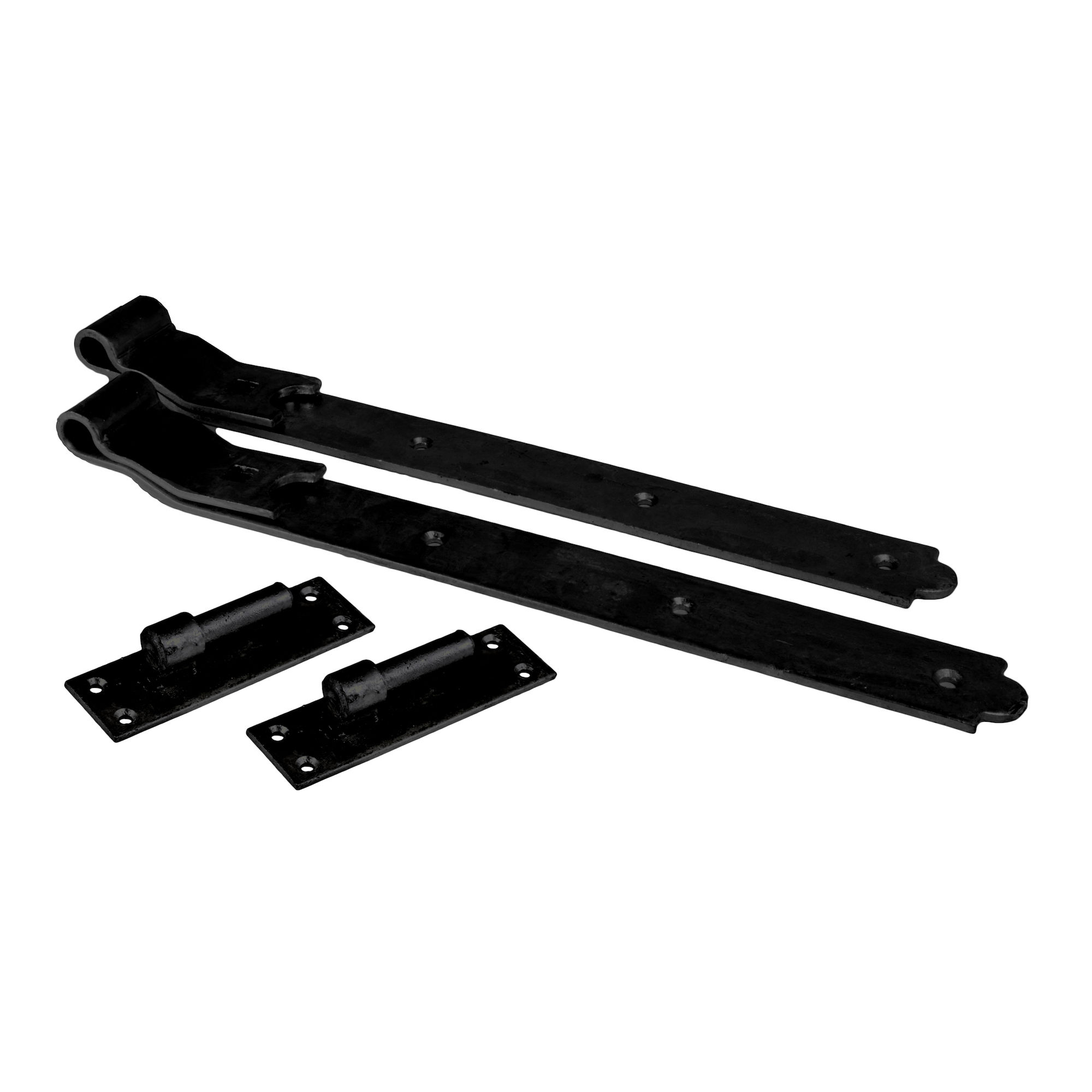 Eliza Tinsley Cranked Hook and Bands Pair of Hinges Black 12"