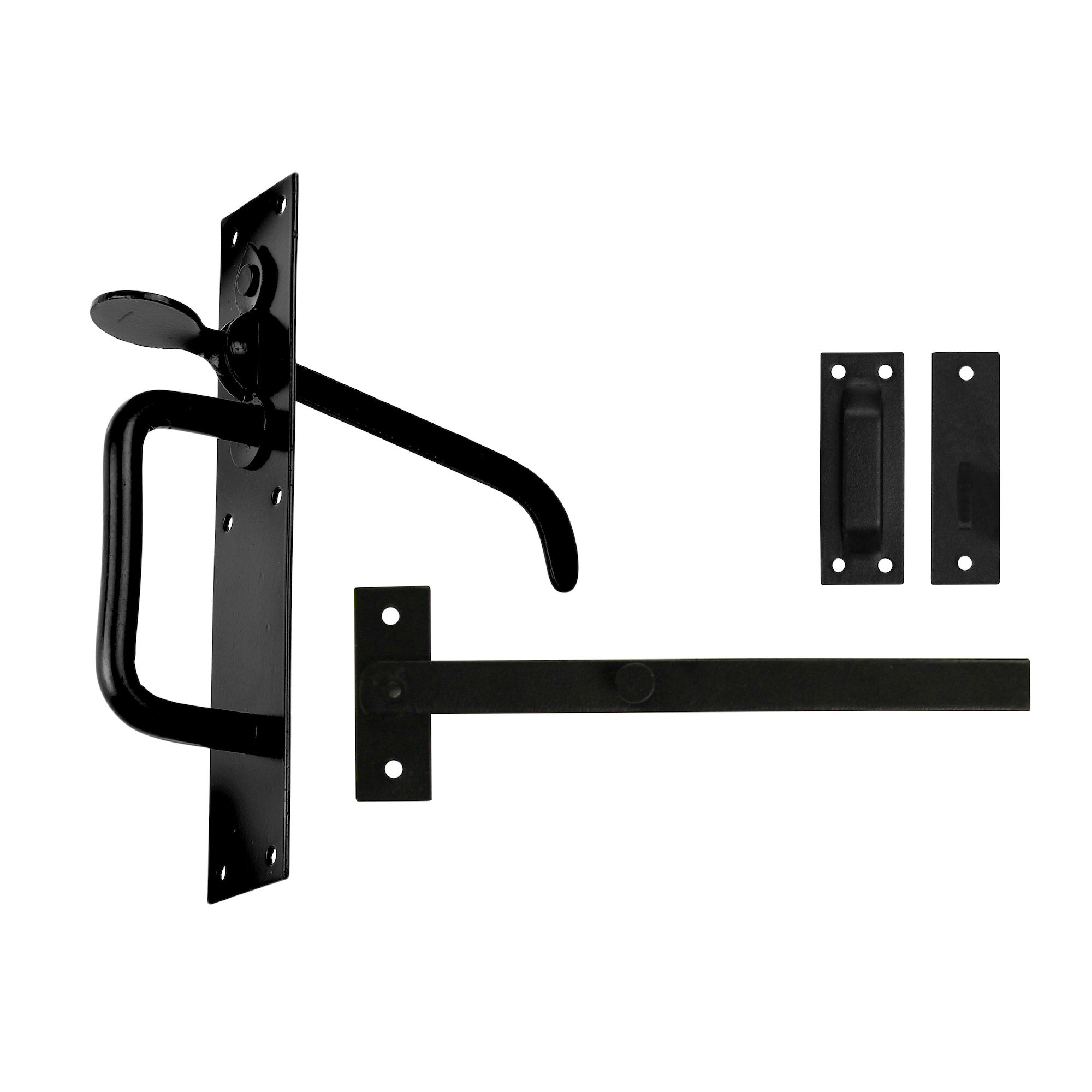 Eliza Tinsley Suffolk Gate Latch No.5 with Long Thumb Bit Black