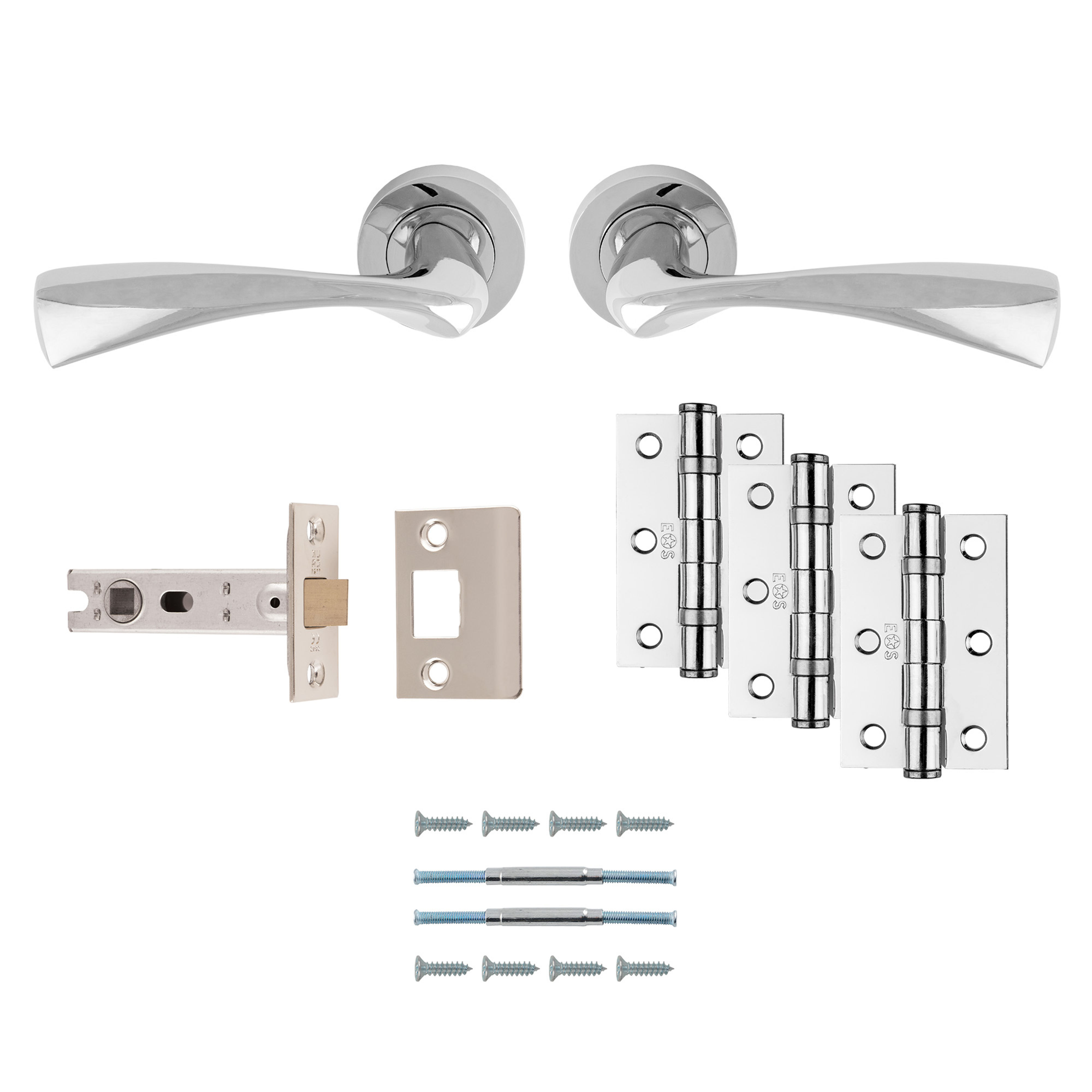 Carlisle Brass Sintra Ultimate Door Handle and Latch Pack Polished Chrome - UDP007CP/INTB