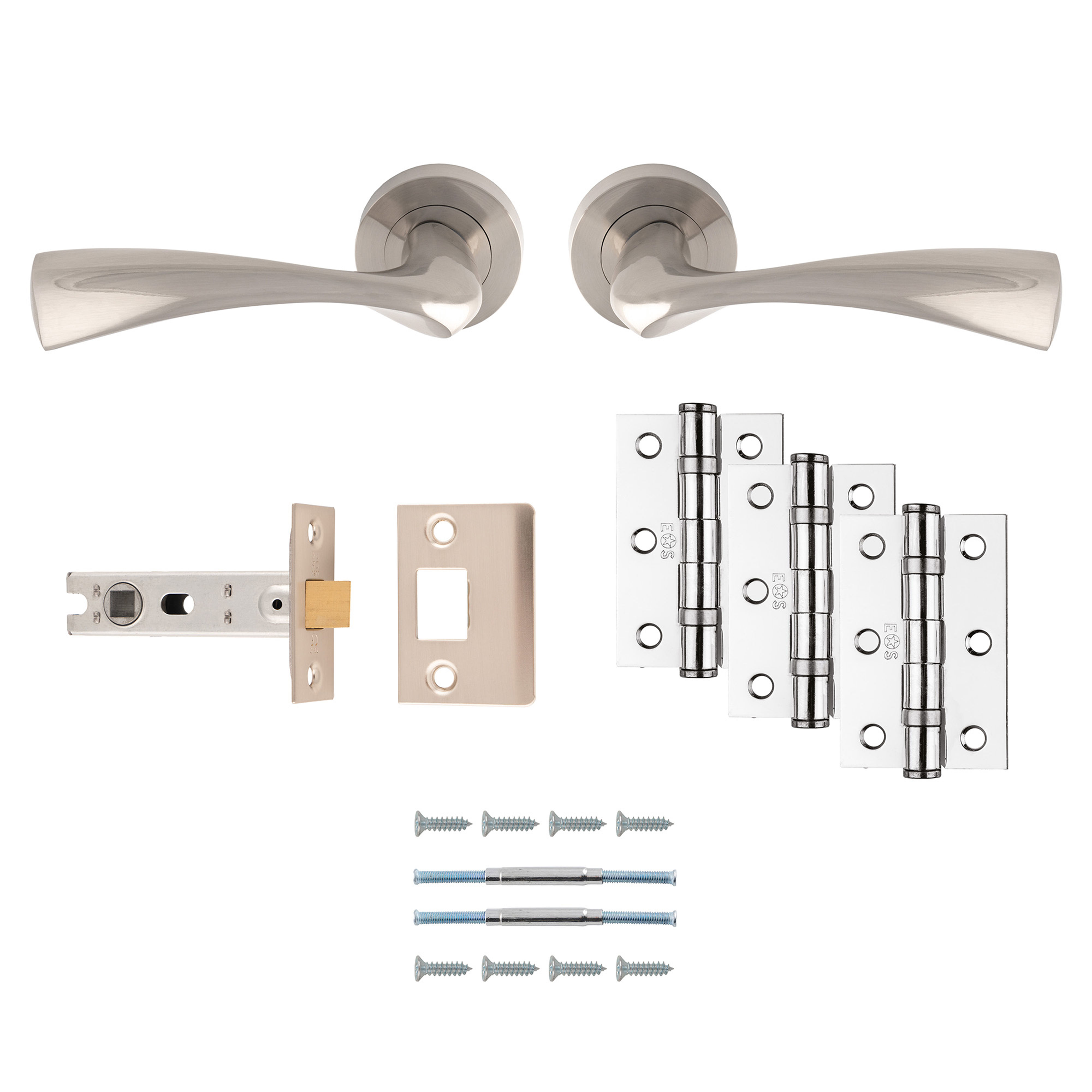 Carlisle Brass Sintra Ultimate Door Handle and Latch Pack Satin Nickel - UDP007SN/INTB