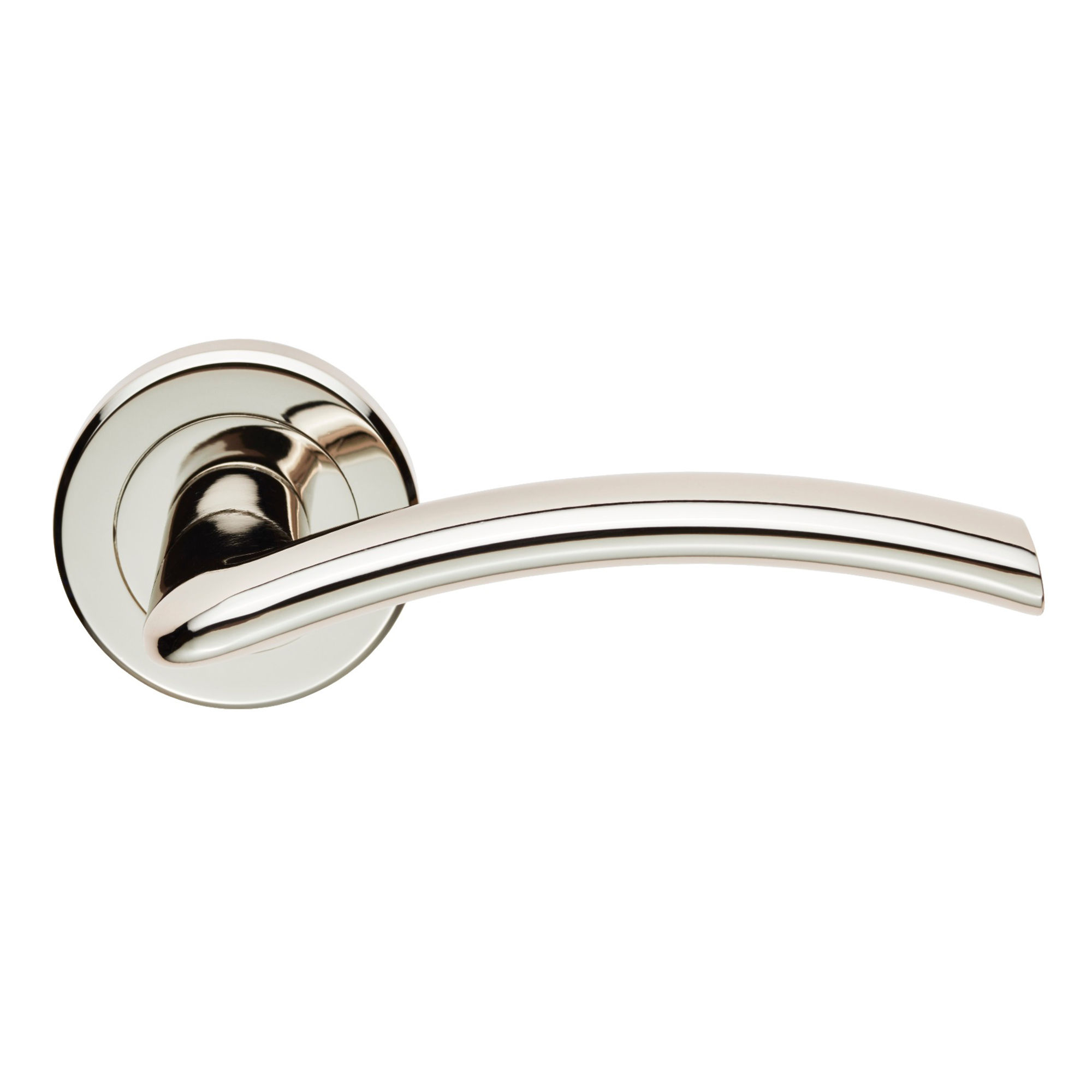 Carlisle Brass Serozzetta Trenta Lever on Rose Door Handle Polished Nickel - SZR030PN/RP