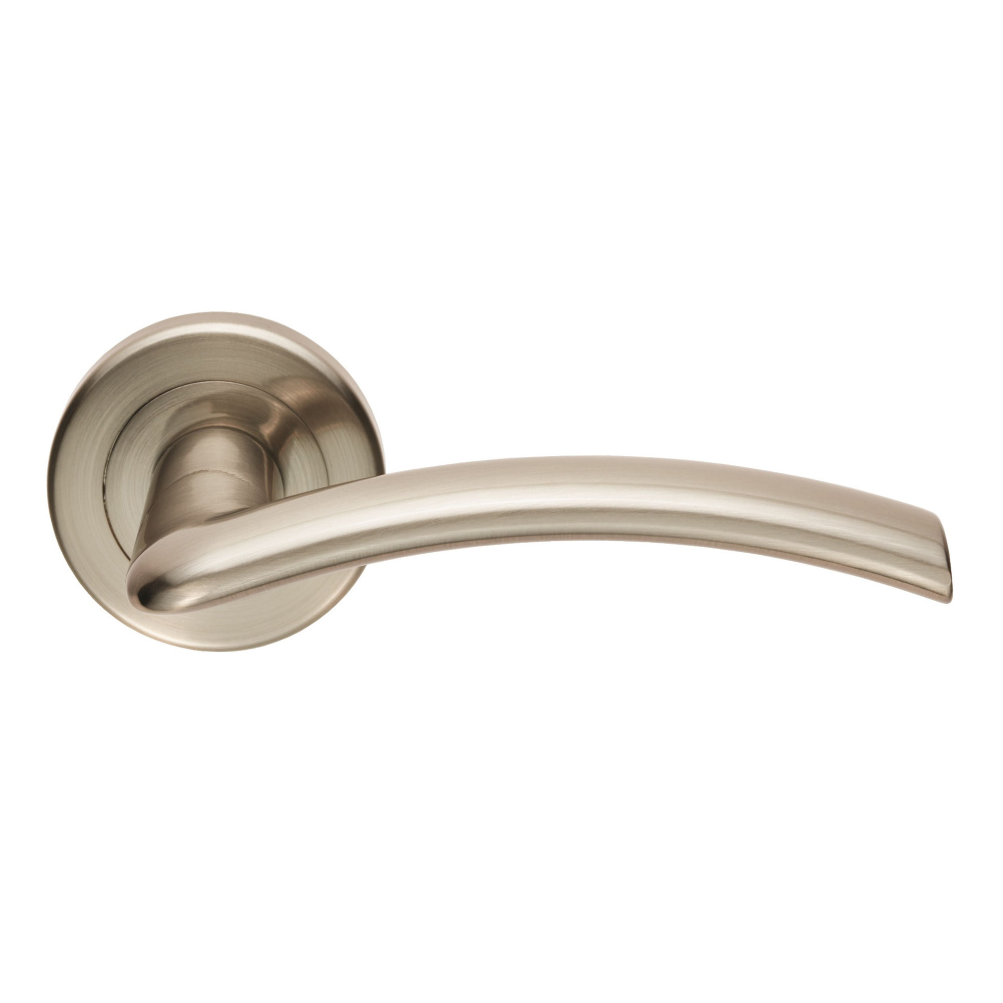 Carlisle Brass Serozzetta Trenta Lever on Rose Door Handle Satin Nickel - SZR030SN/RP