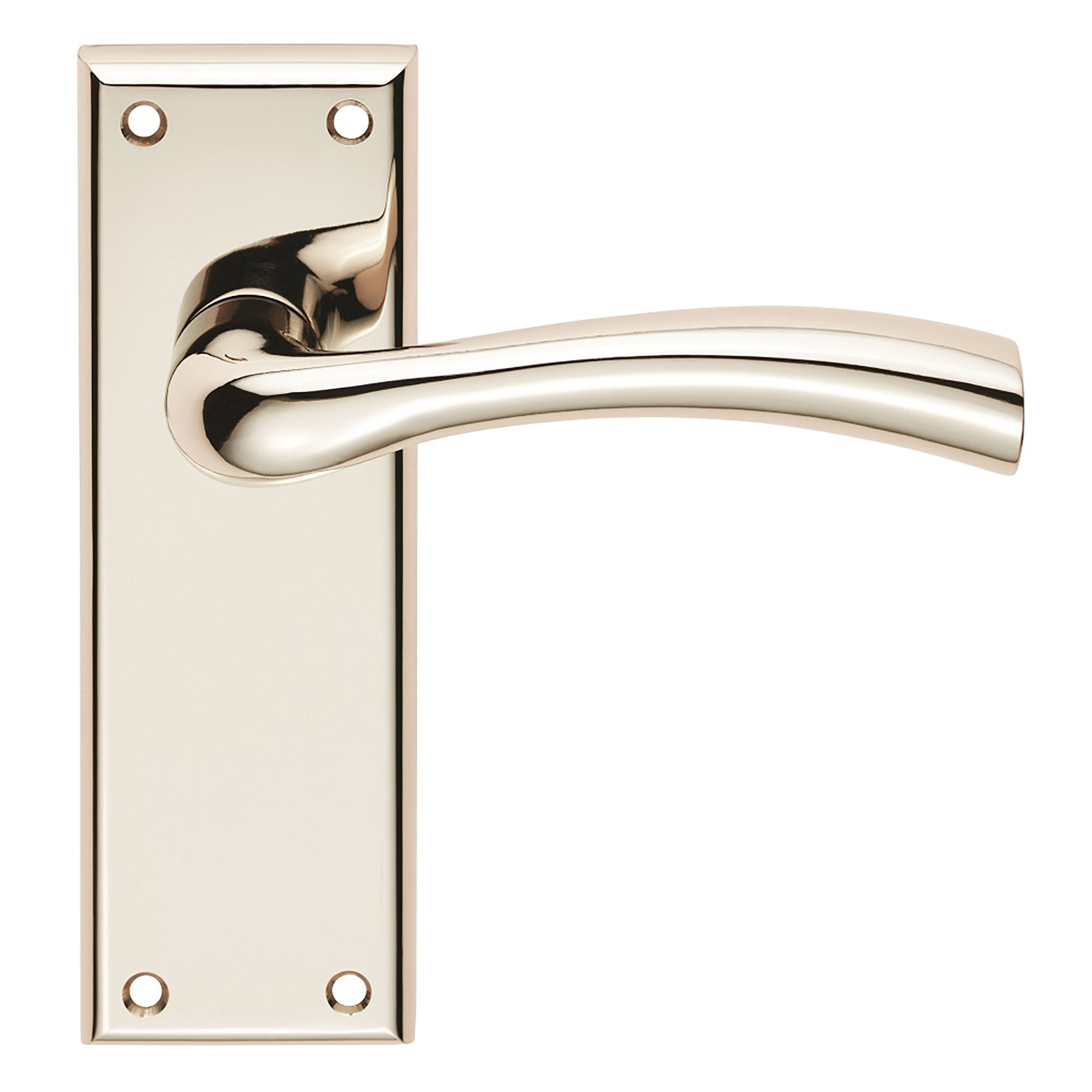 Carlisle Brass Serozzetta Cinquanta Lever on Latch Backplate Door Handle Polished Nickel - SZR052PN/RP