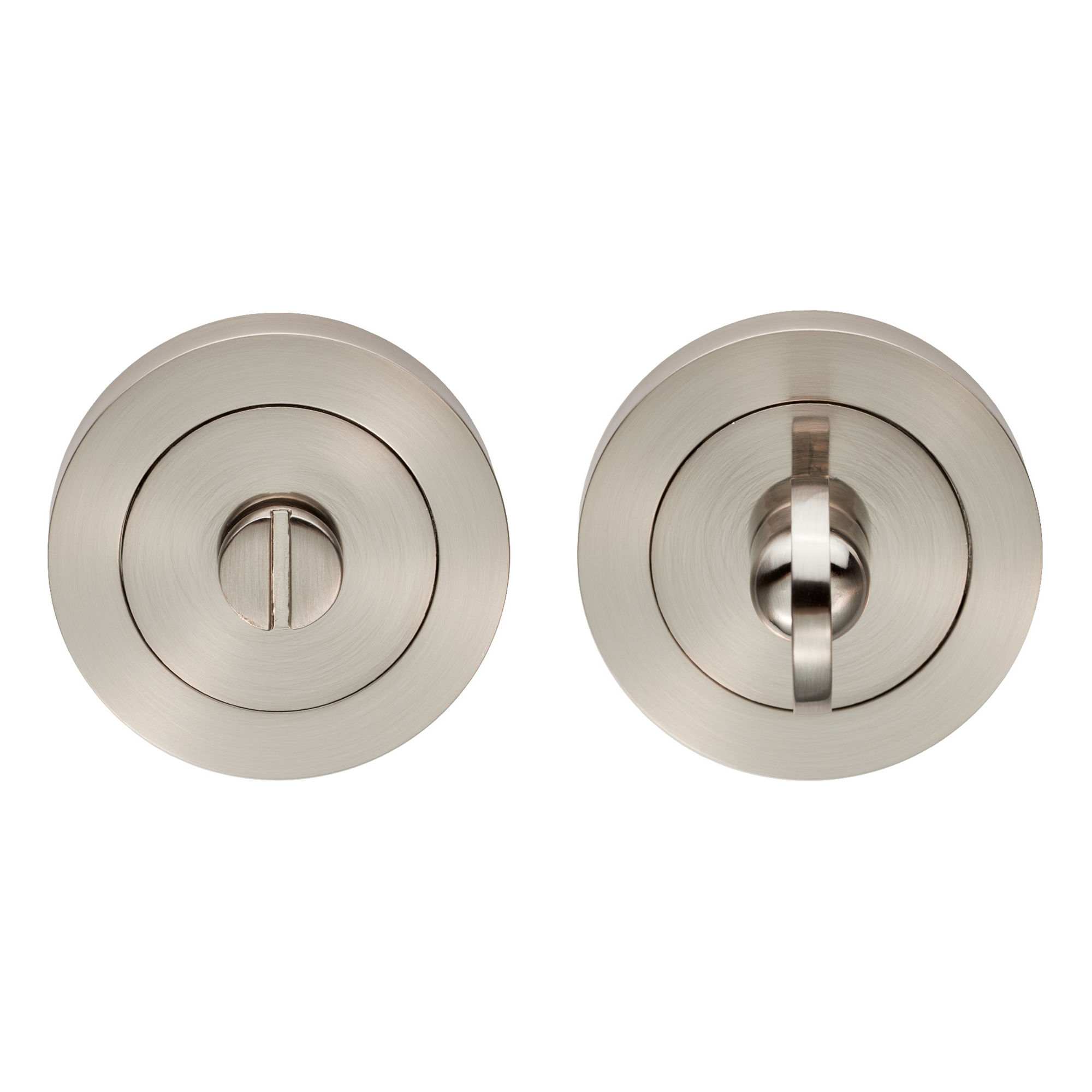 Carlisle Brass Turn and Release Thumbturn on Round Rose Satin Nickel - GK4004SN