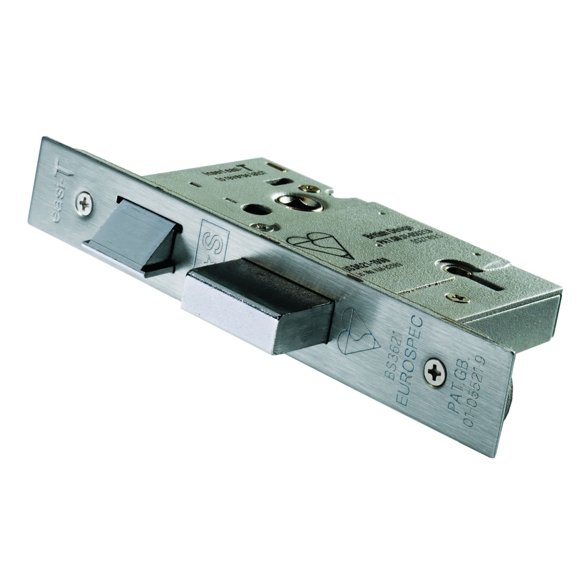 Carlisle Brass Easi-T 5 Lever BS 3621 Sashlock Satin Stainless Steel 64mm - LSB5525SSS/BP