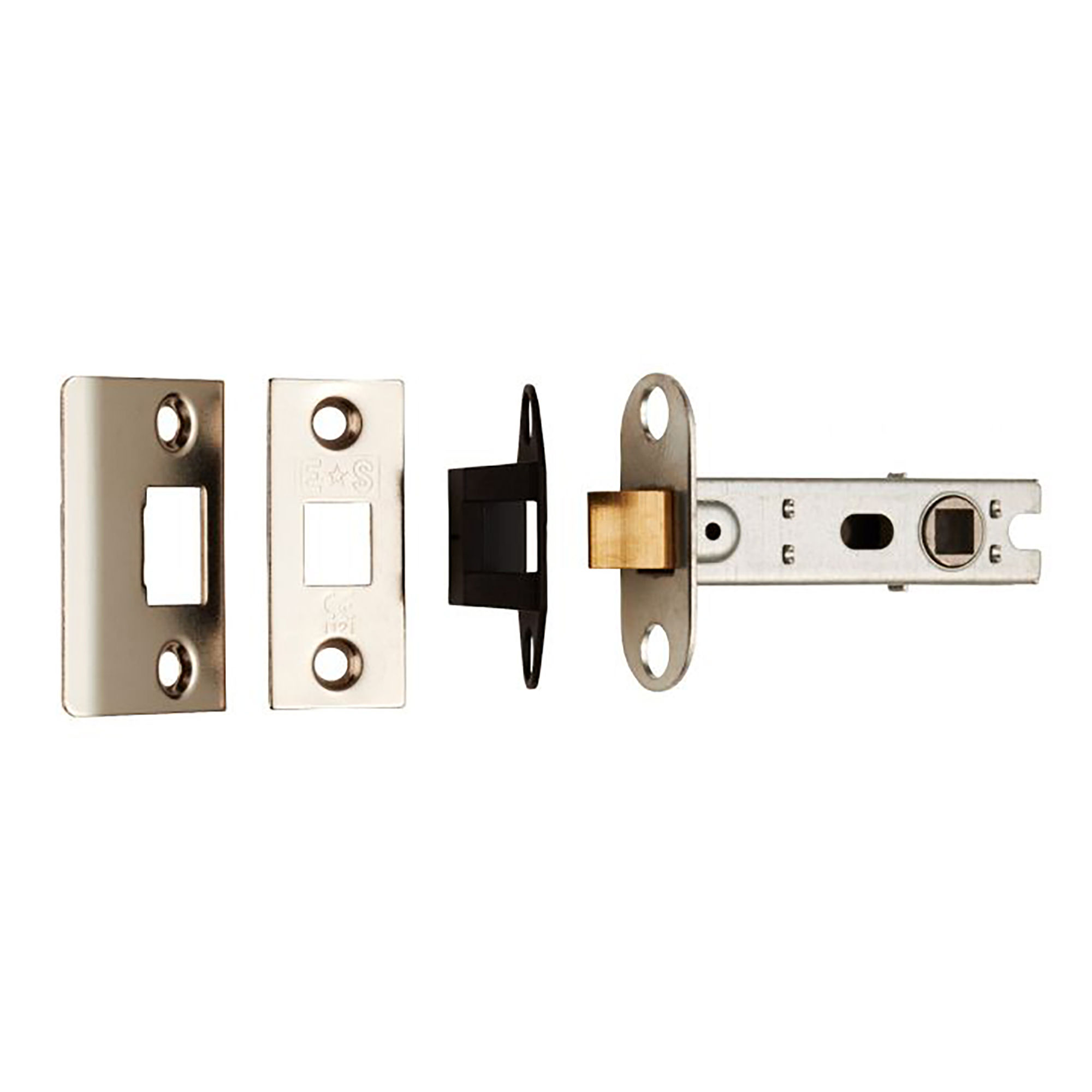 Carlisle Brass Bolt Through Tubular Latch Nickel Plate 76mm - BTL4/BP