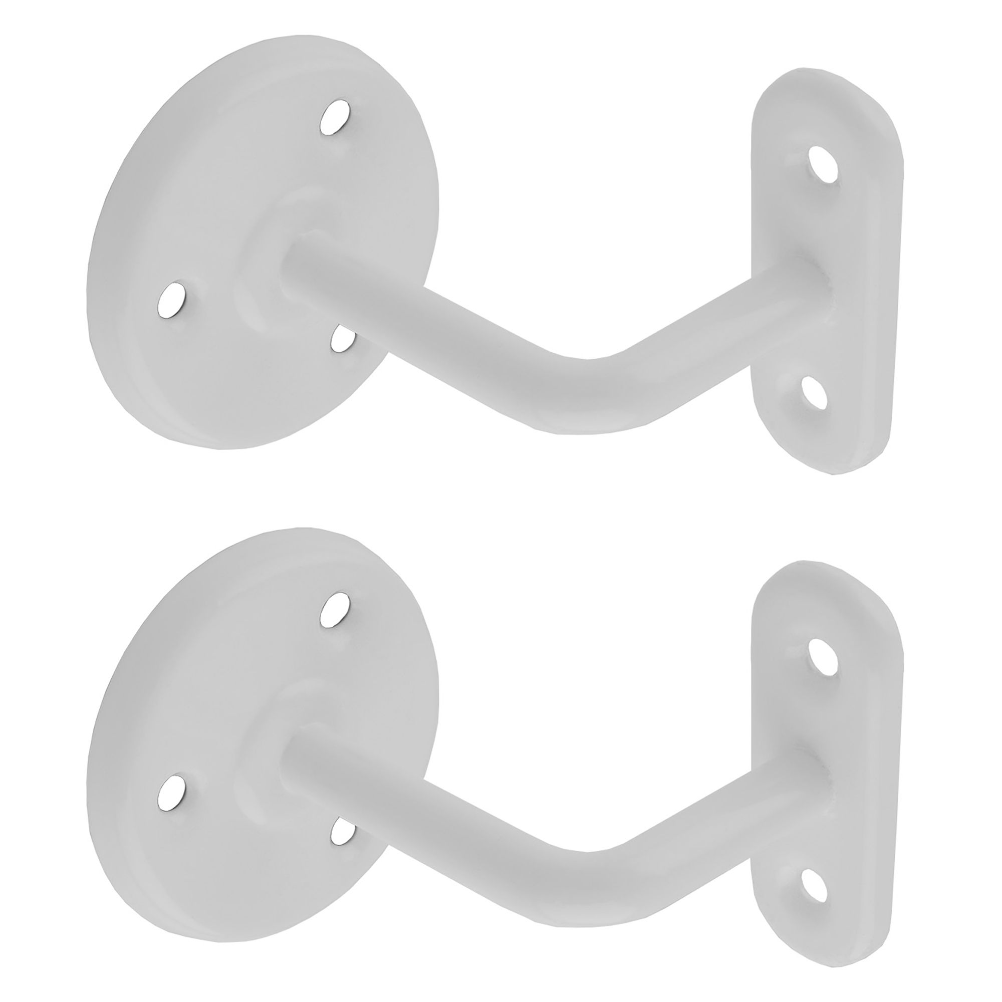 Carlisle Brass Handrail Brackets (2 Pack) White 61mm - IHBEXW/BP