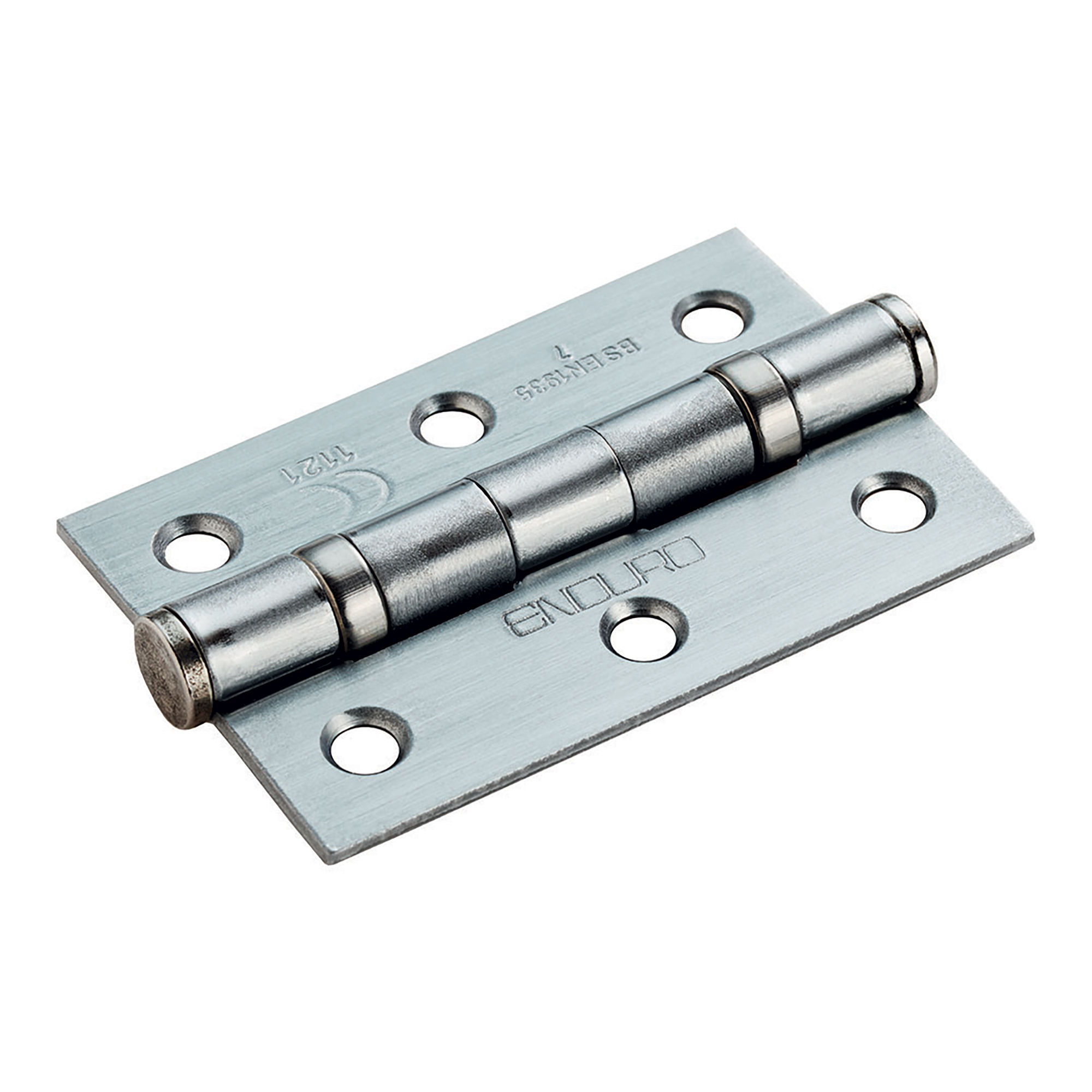 Carlisle Brass Ball Bearing Door Hinges Grade 7 (Pair) Satin Chrome 76mm x 51mm - HIN1322/7SCP/BP