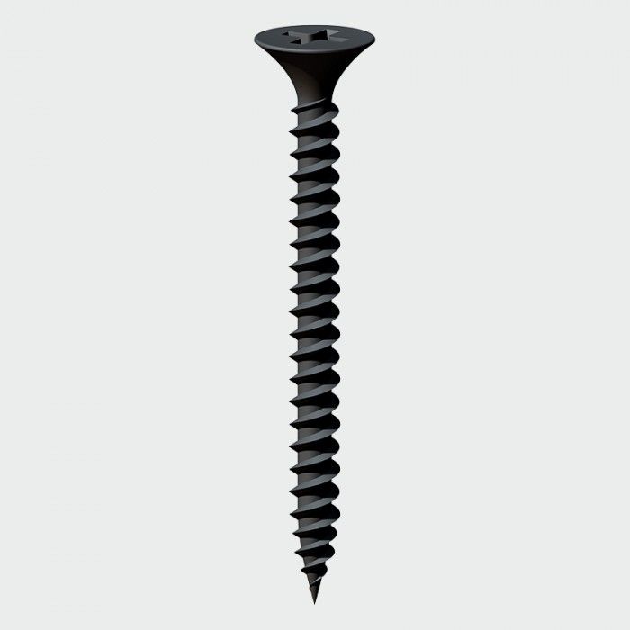 Drywall Screws Fine Thread PH2 (Box of 1000) Black 3.5mm x 32mm - 00032DRY