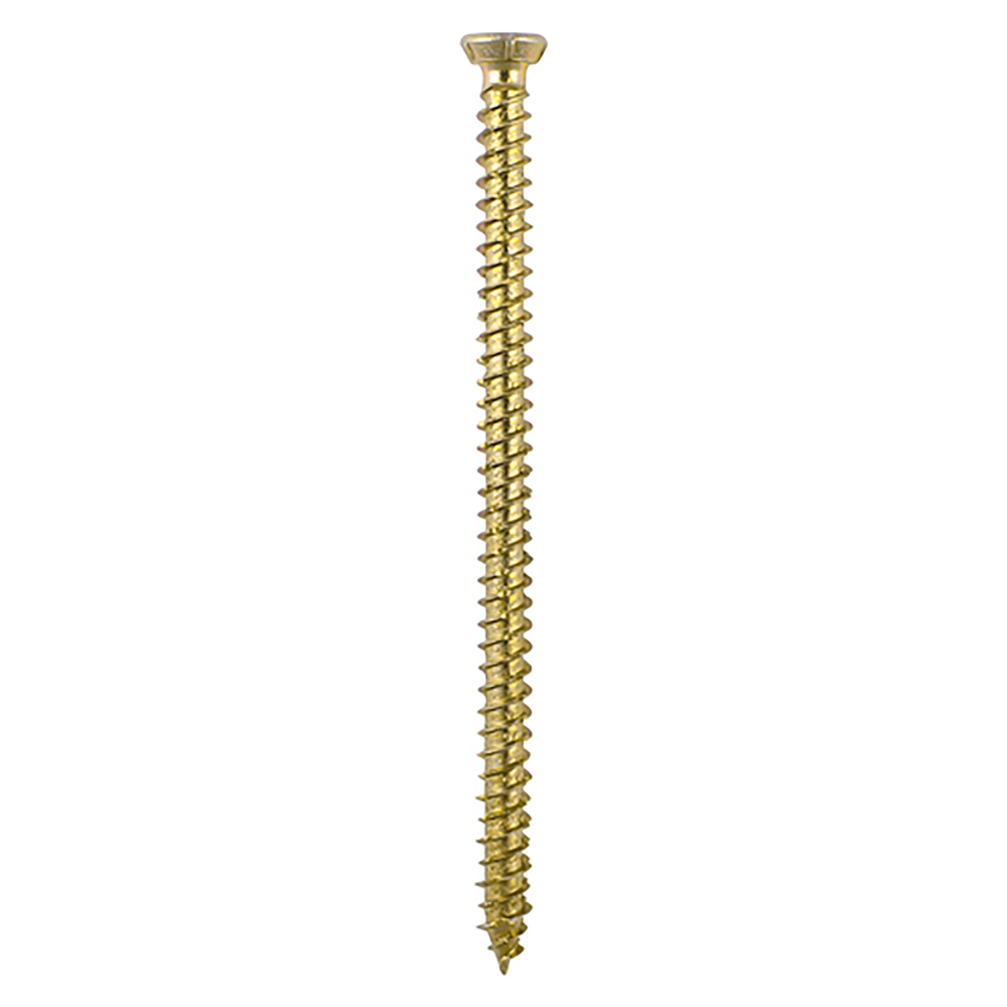 Timco Multi-Fix Concrete Screws TX Flat Countersunk Yellow (3 Pack) 7.5mm x 120mm - 00120TCONP