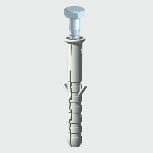 Coach Screw and Nylon Plug (2 Pack) 6mm x 80mm - 0680CSCNP