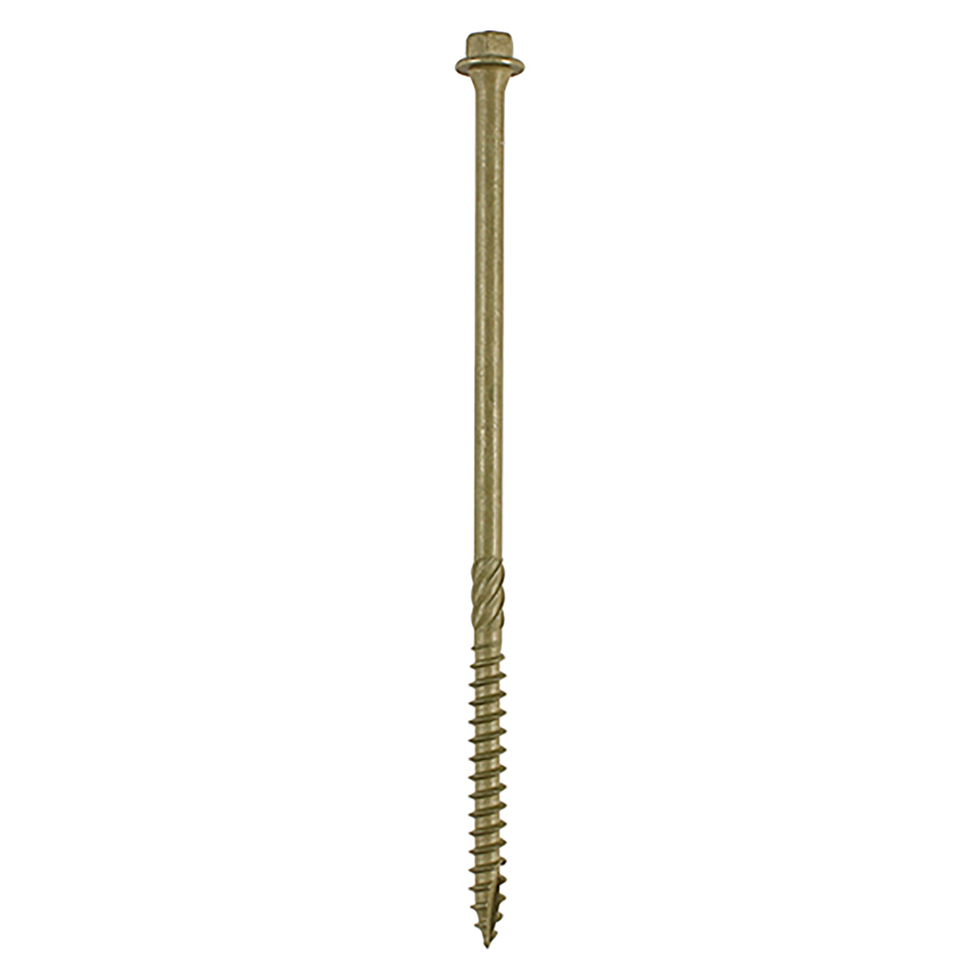 Timco Timber Frame Construction and Landscaping Screws Hex Green Organic (Box of 50) 6.7mm x 150mm - 150IN