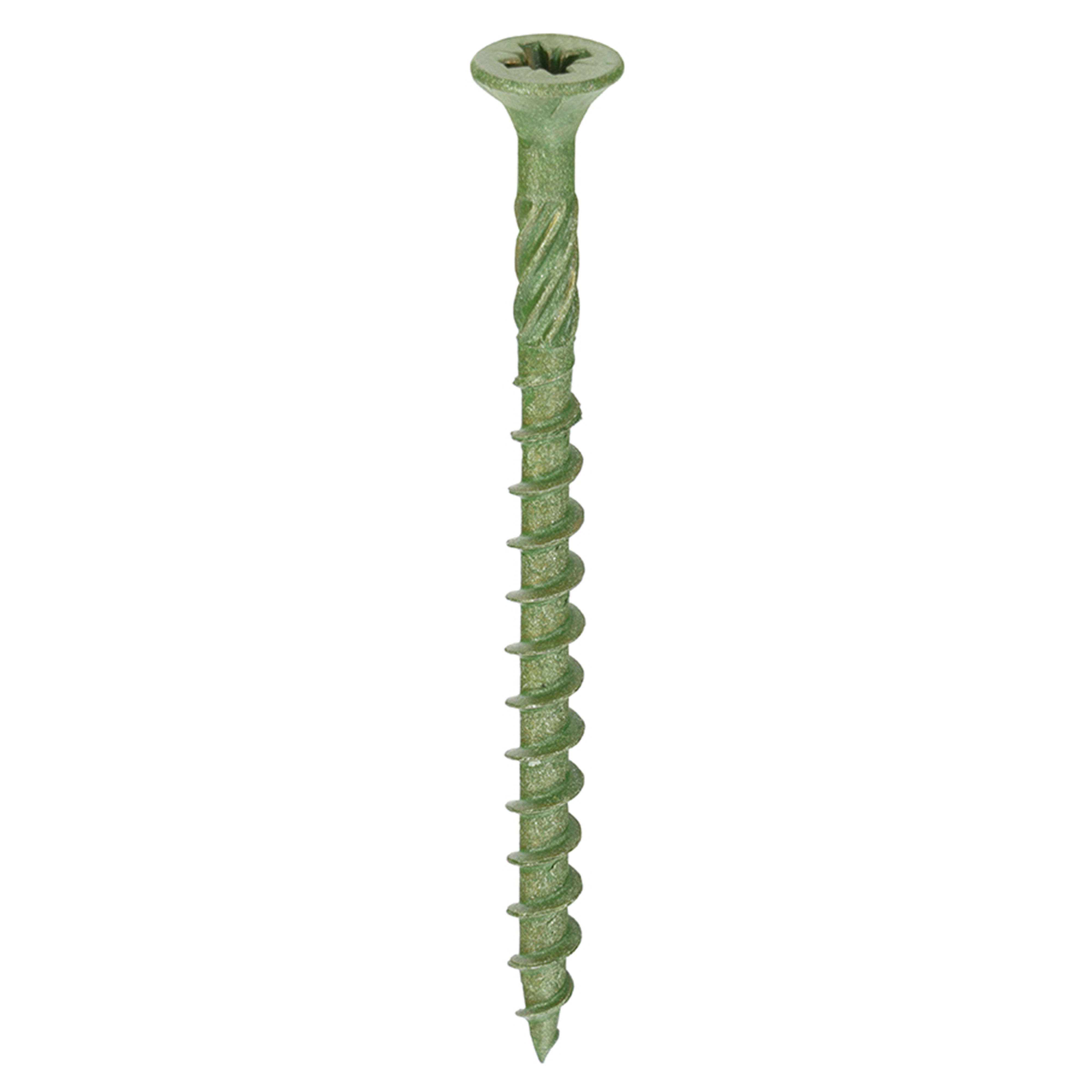 Timco Double Countersunk Exterior Decking Screws PZ Green (Tub of 1500) 4.5mm x 60mm - 60TDECK1500