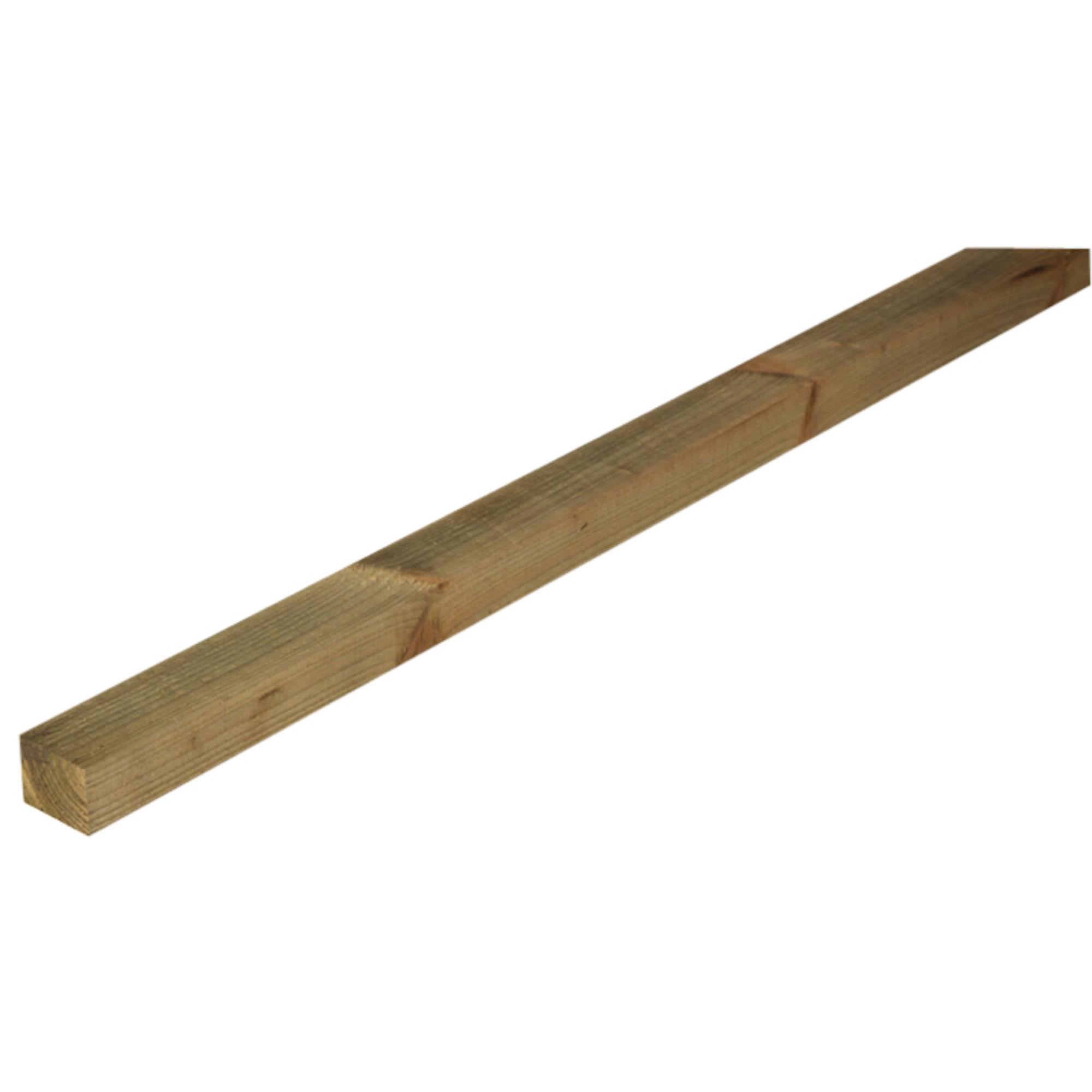 Sawn Carcassing Fence Rail Treated Tanalised Green 38mm x 88mm x 3.6m