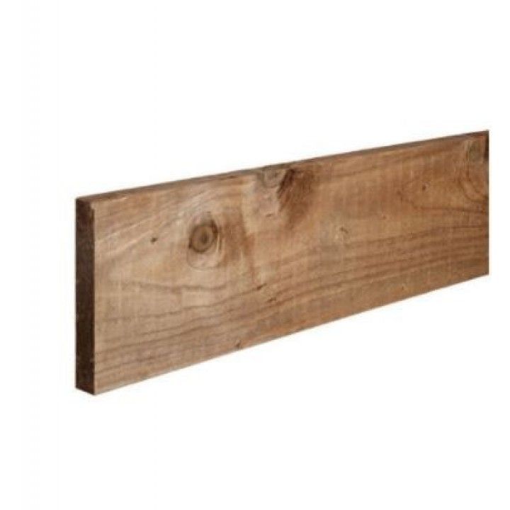 Sawn Carcassing Fence Board Treated Tanatone Brown 22mm x 150mm