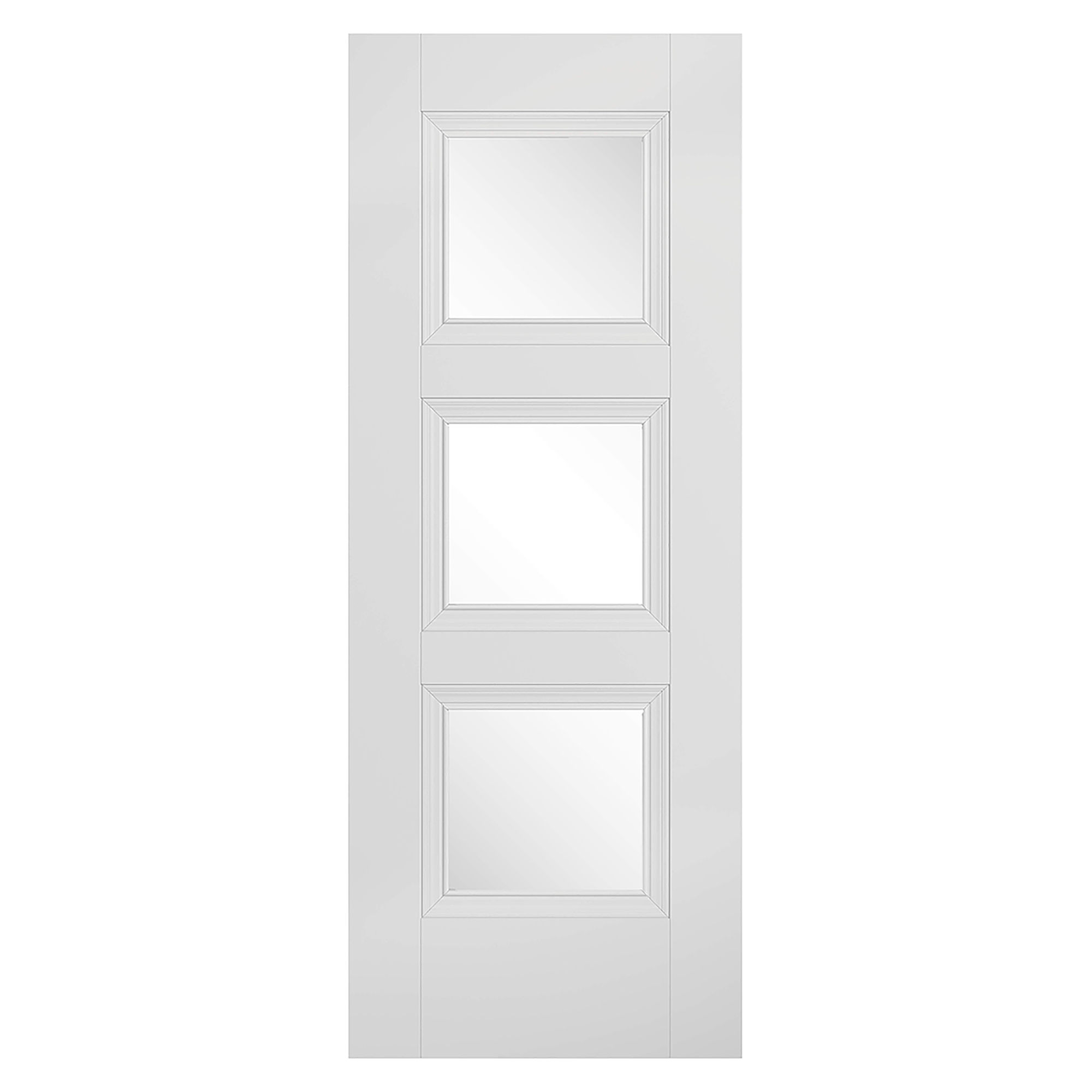Amsterdam 3-Light Primed Plus Glazed Internal Door White