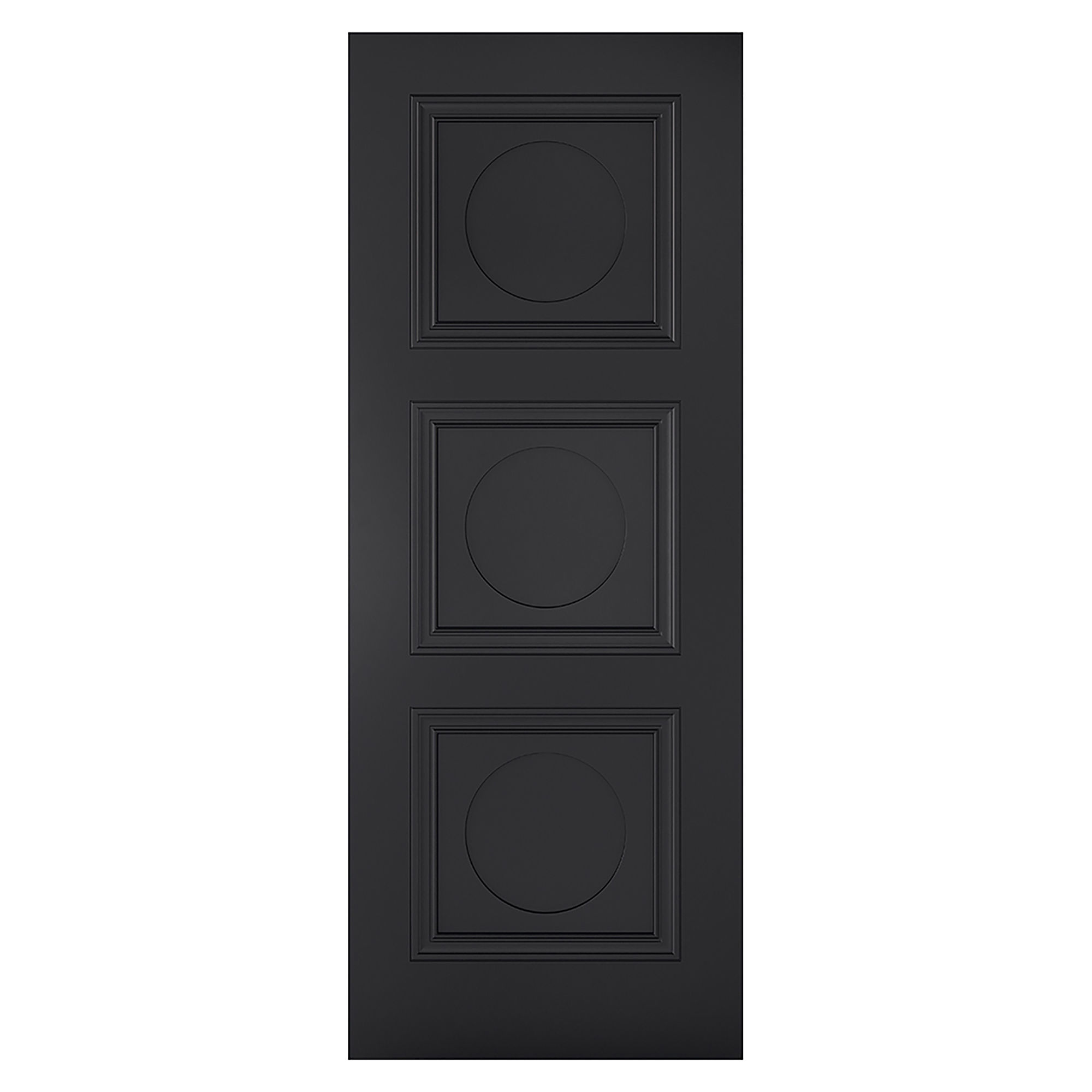 Antwerp 3-Panel Primed Internal Door Black