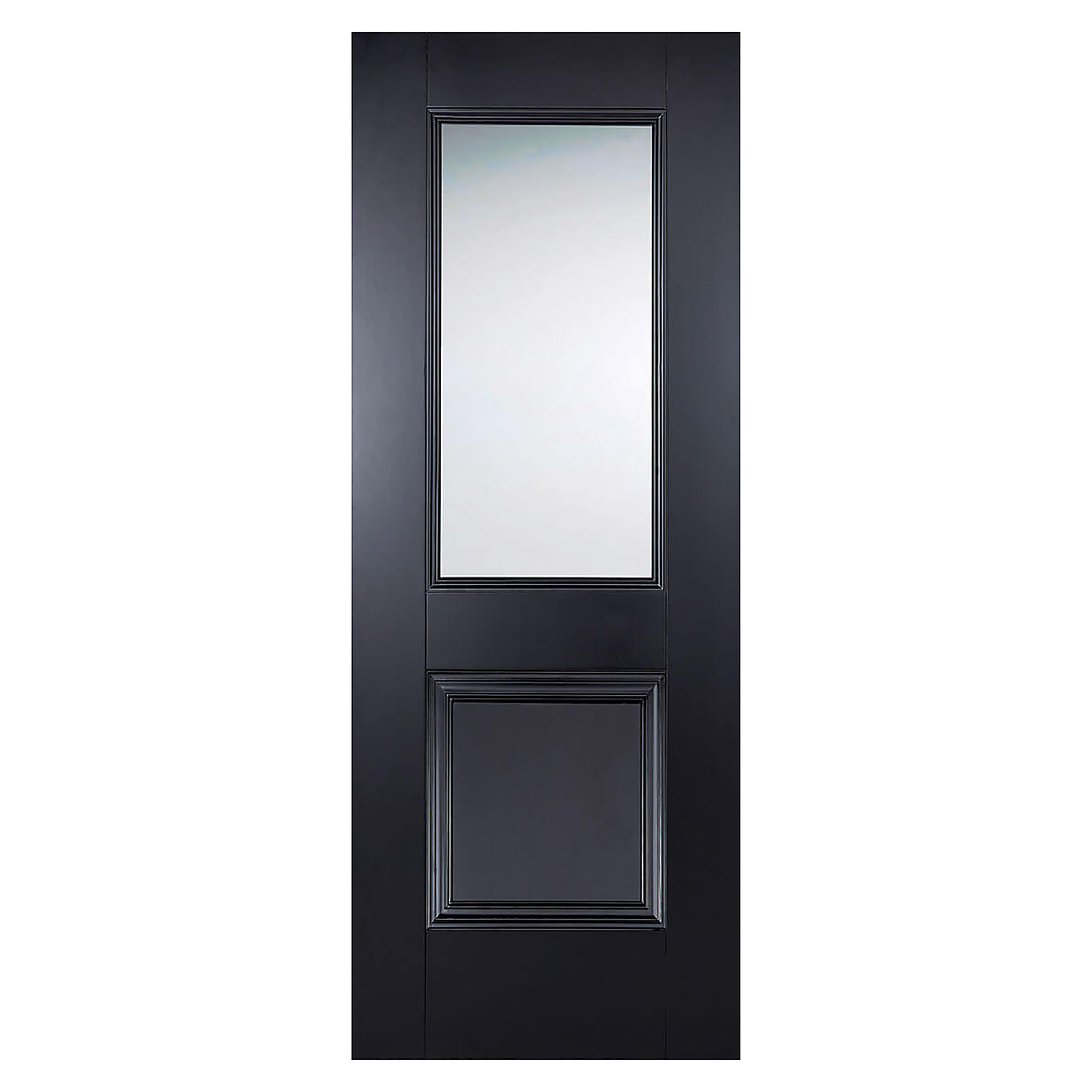 Arnhem 1-Light Primed Plus Glazed Internal Door Black