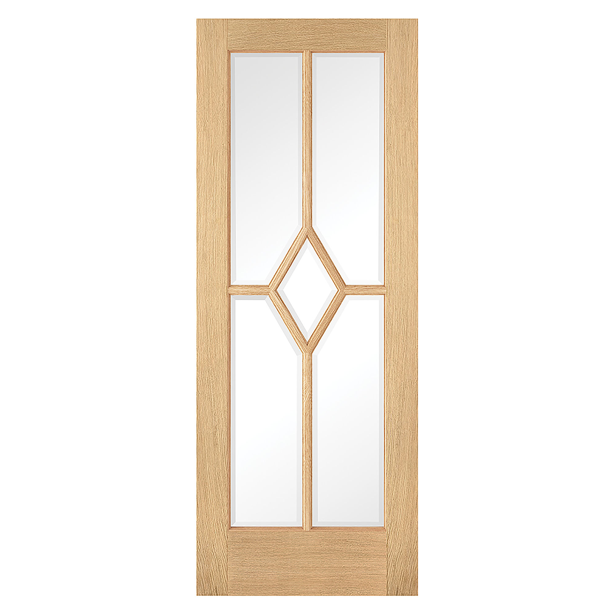 Reims 5-Light Pre-Finished Glazed Internal Door Oak