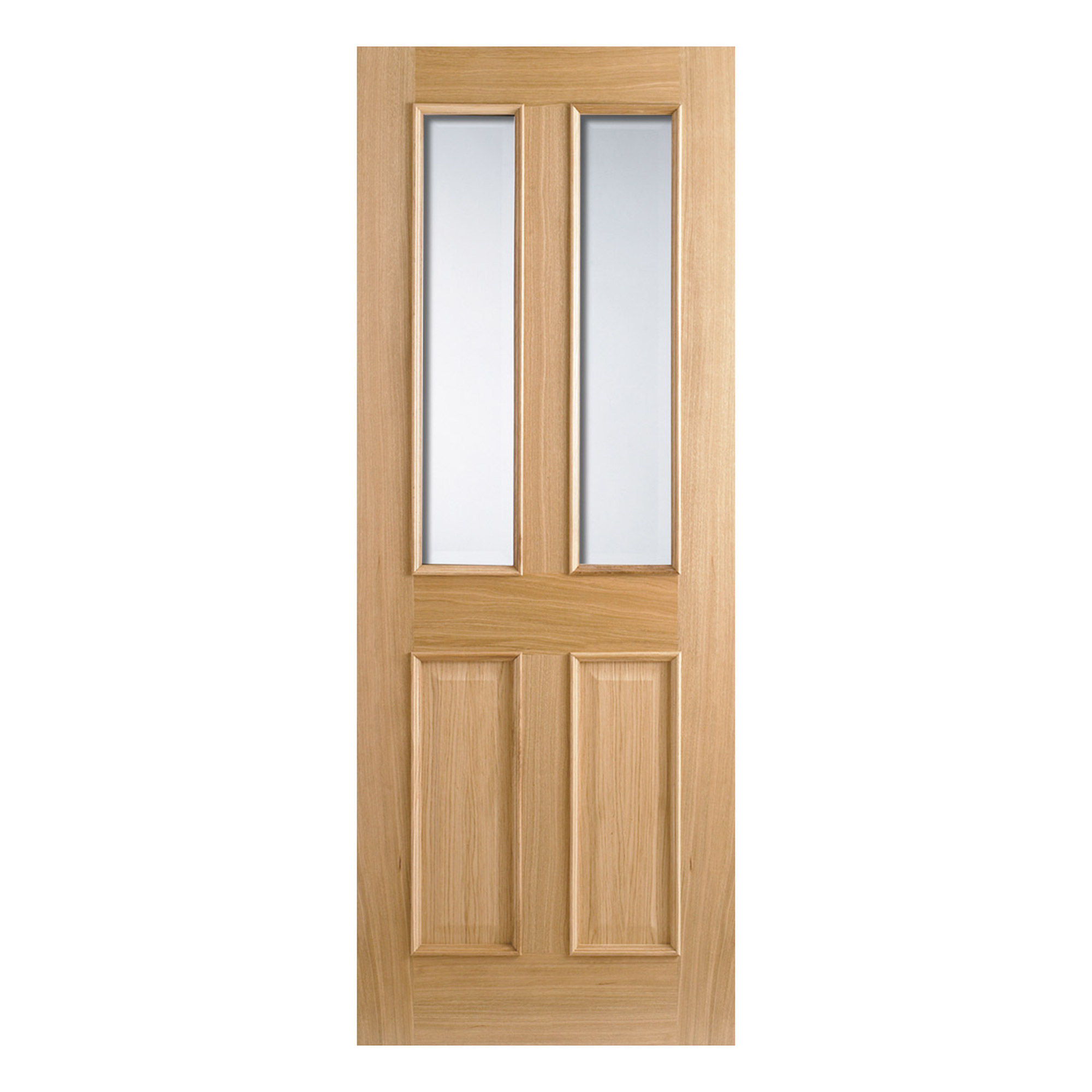 Richmond 2-Light Pre-Finished Glazed Internal Door Oak