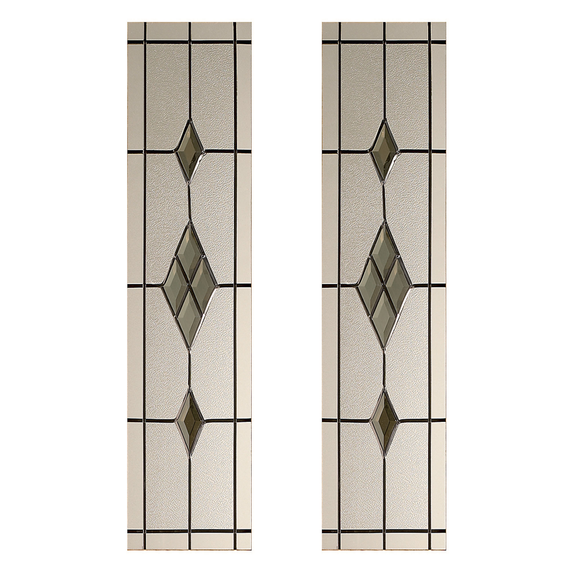 Malton 2-Light Door Glazing Pack Smoked Glass