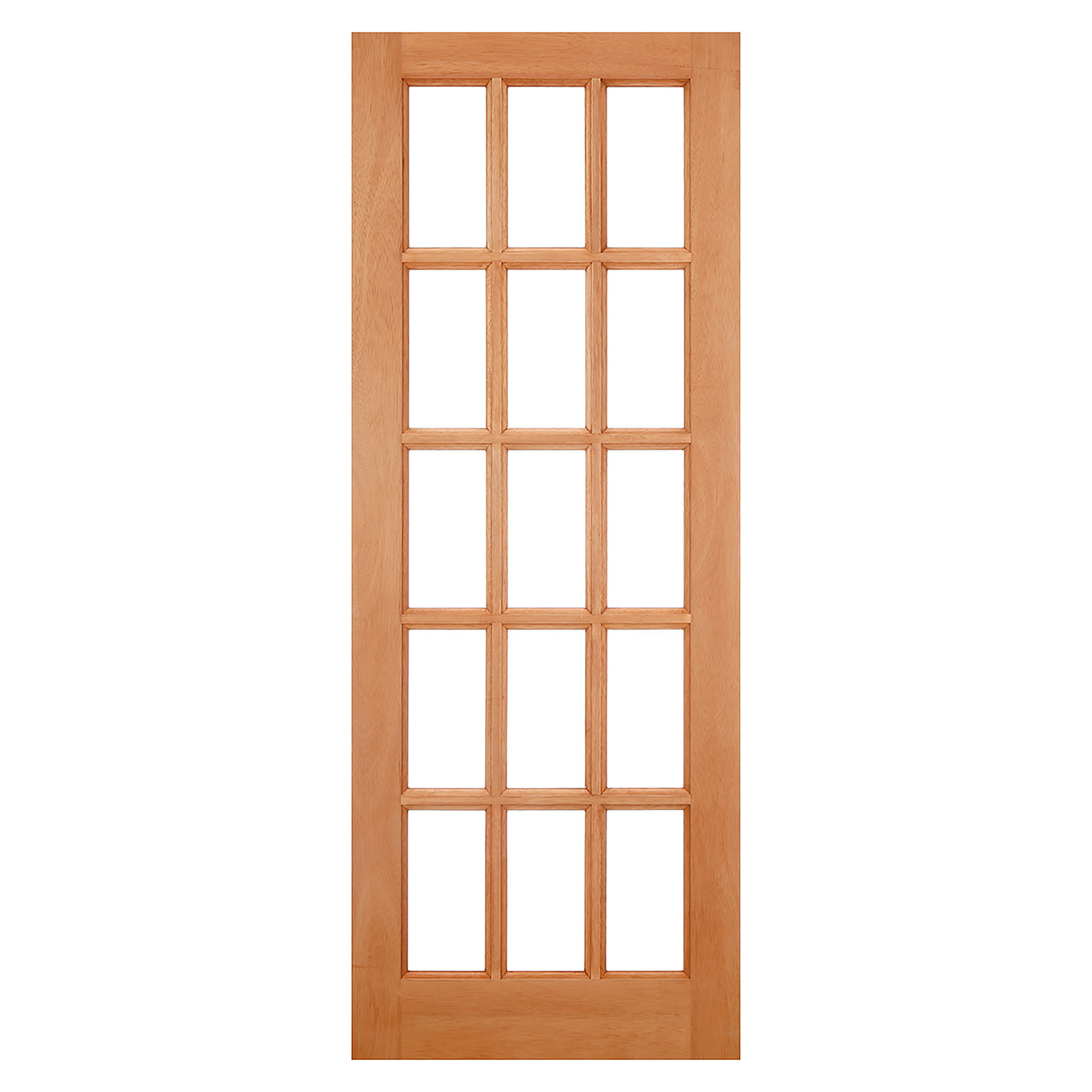 SA 15-Light Hardwood Dowelled Unglazed External Door