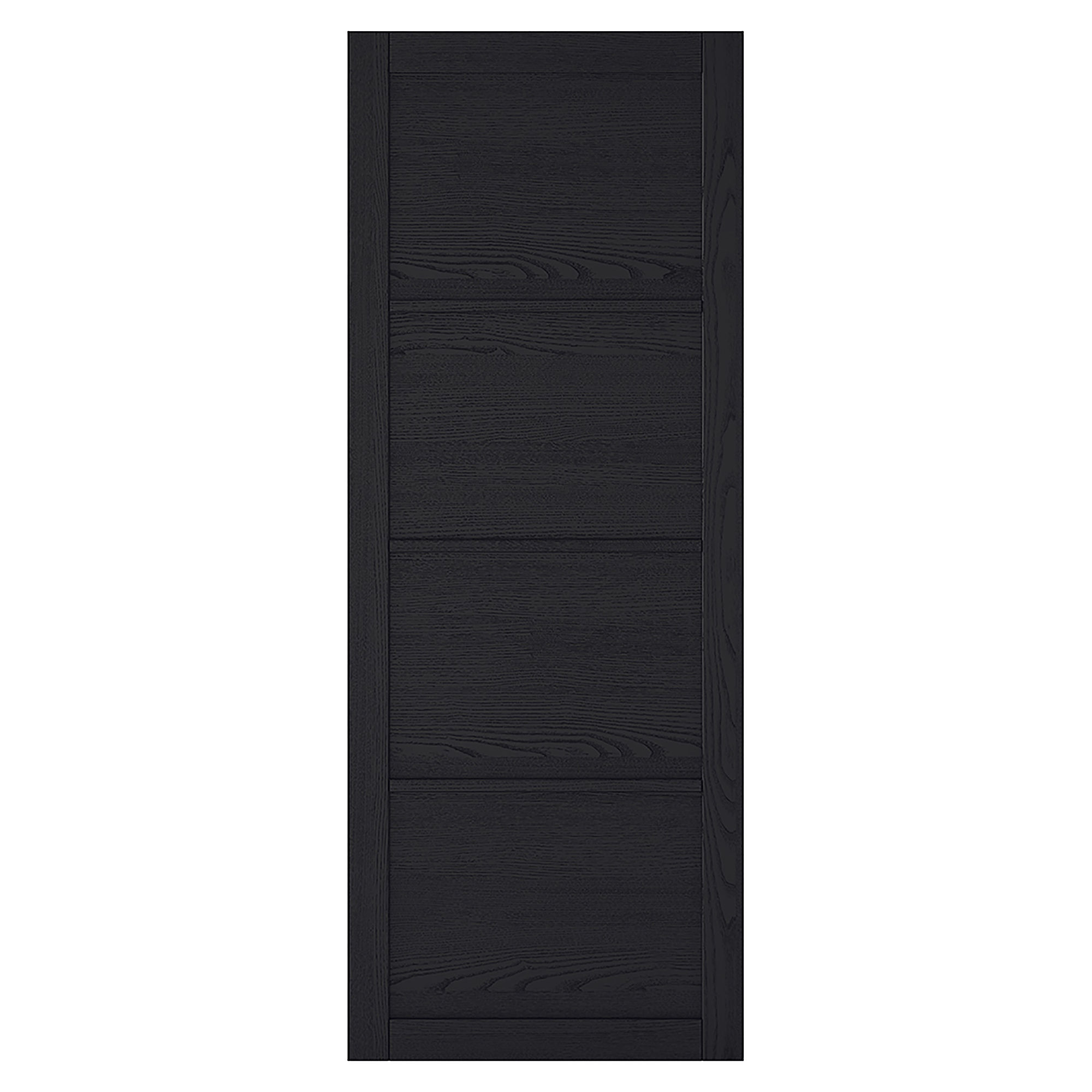 Soho 4-Panel Pre-Finished Internal Door Dark Charcoal
