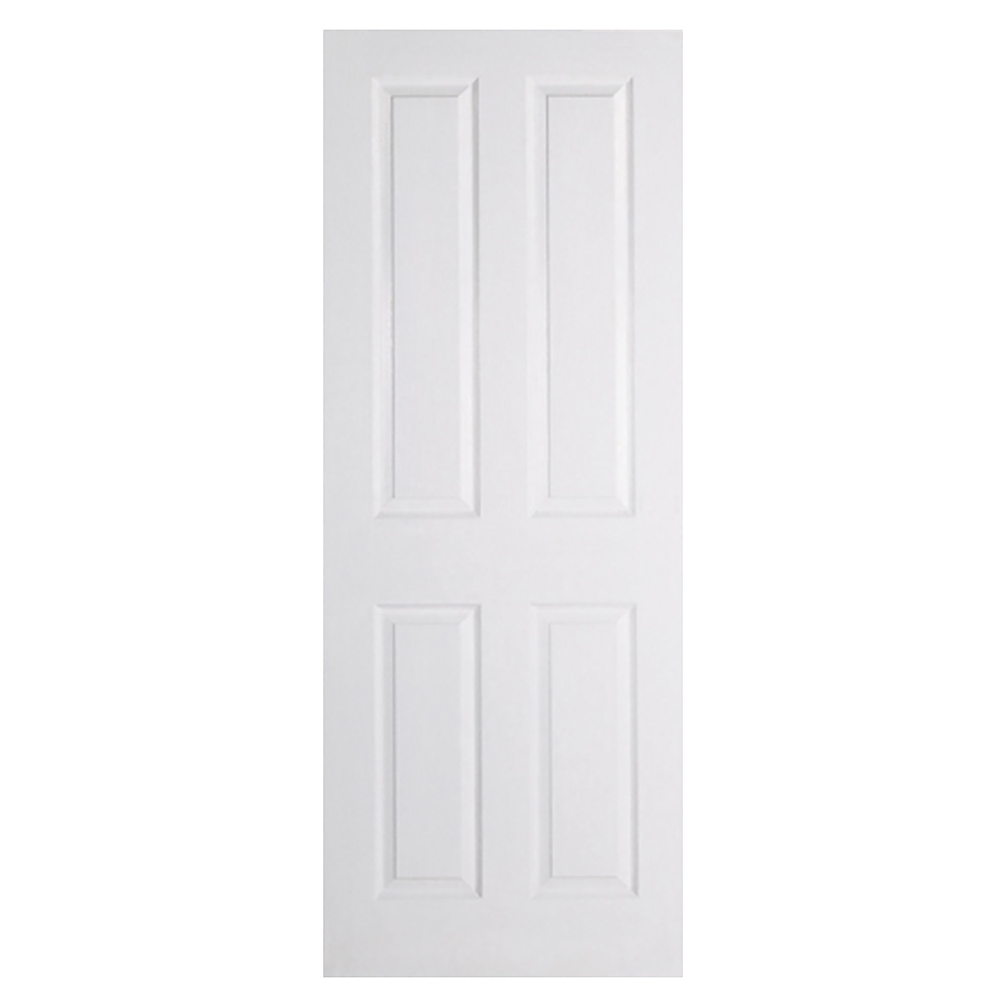 Textured 4-Panel Primed Internal Door White