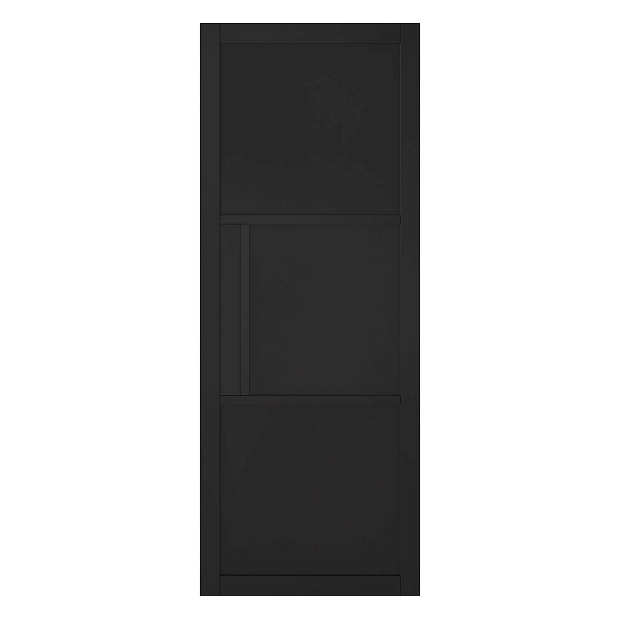 Tribeca 3-Panel Primed Plus Internal Door Black
