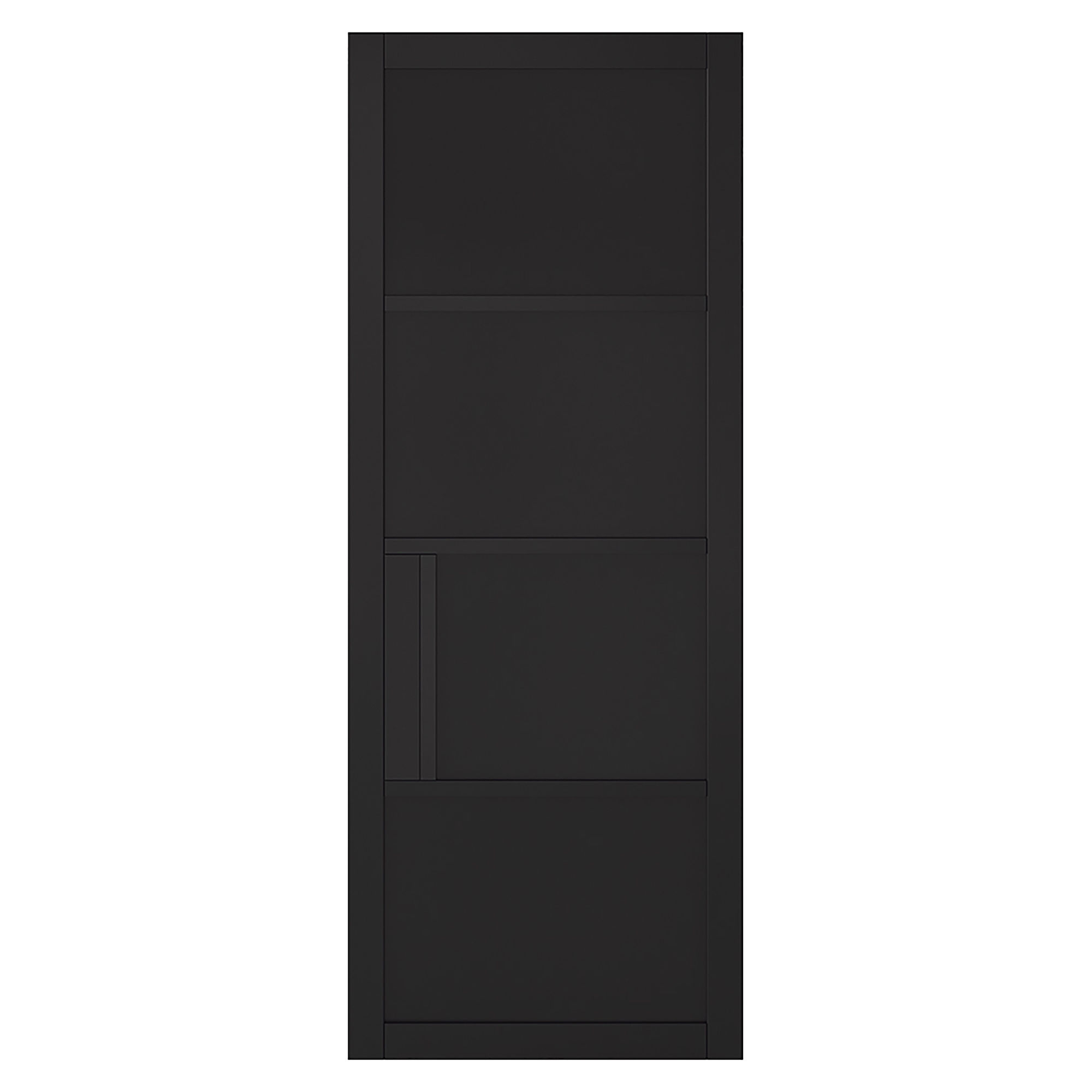 Chelsea 4-Panel Primed Plus Internal Door Black
