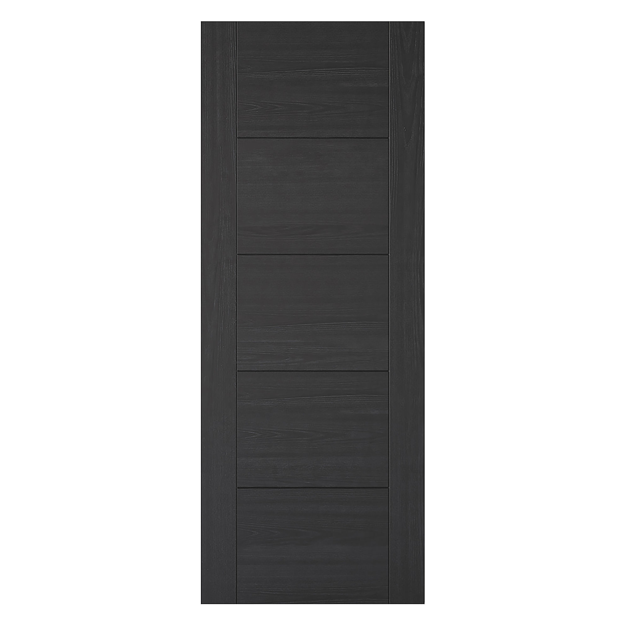 Vancouver 5-Panel Pre-Finished Internal Door Charcoal Black