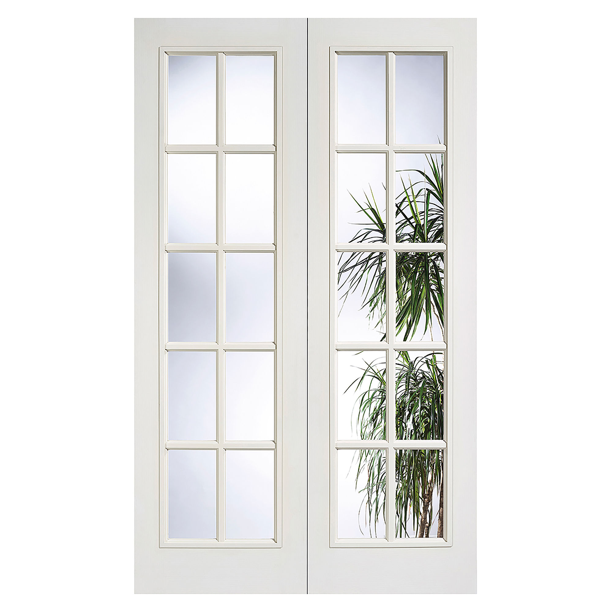 SA 20-Light Primed Glazed Doors (Pair) White 1168mm x 1981mm - W20L46