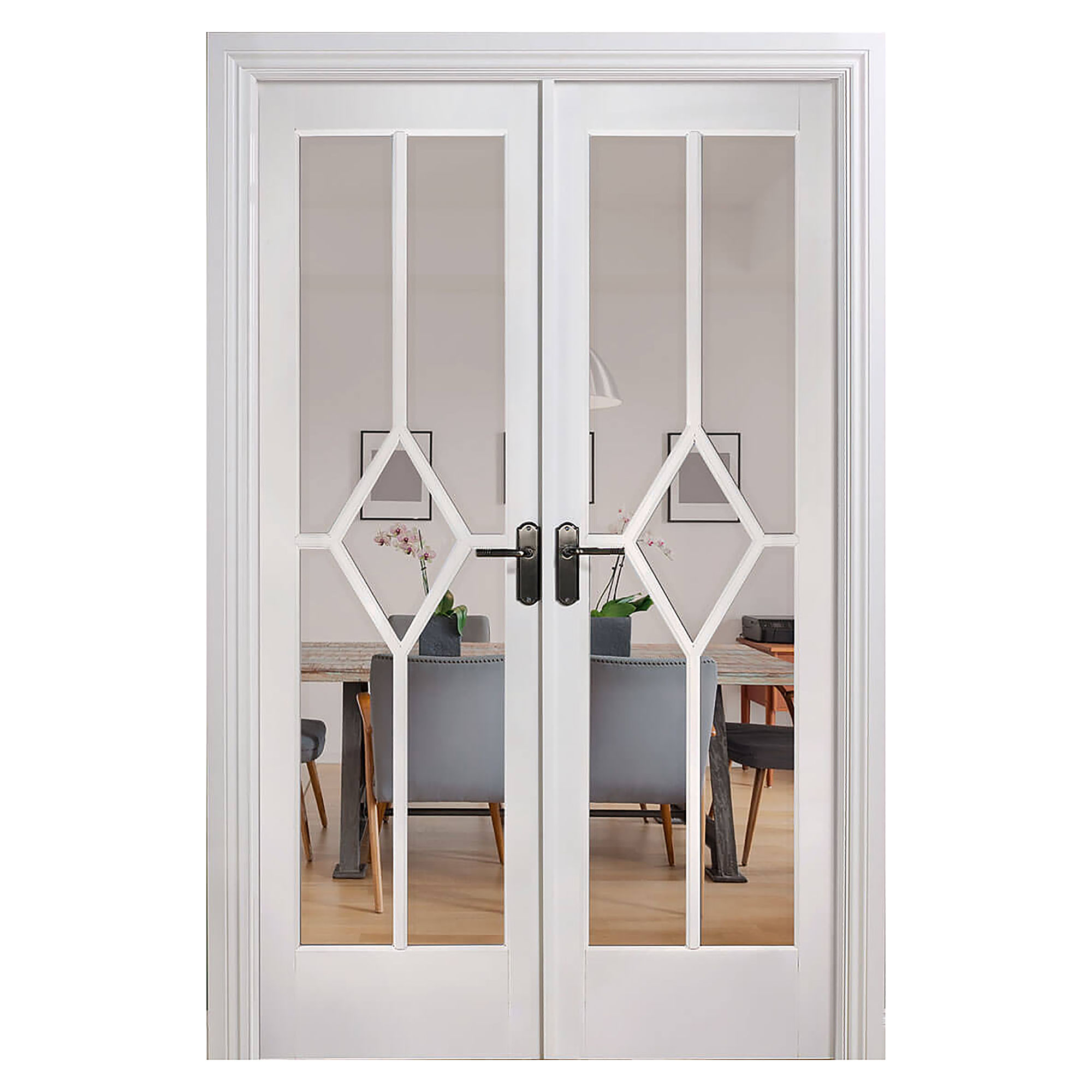 Reims W4 Primed Glazed Room Divider White 1246mm x 2031mm - W4WFREI