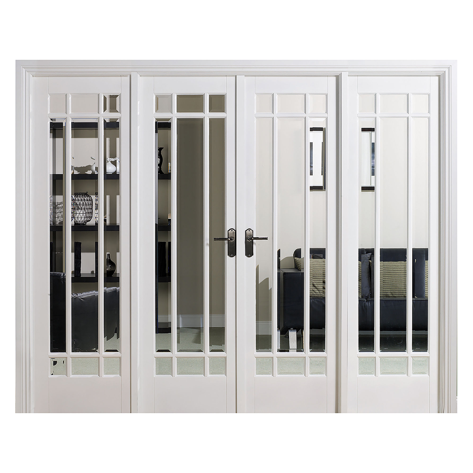 Manhattan W8 Primed Glazed Room Divider White 2478mm x 2031mm - W8WHI