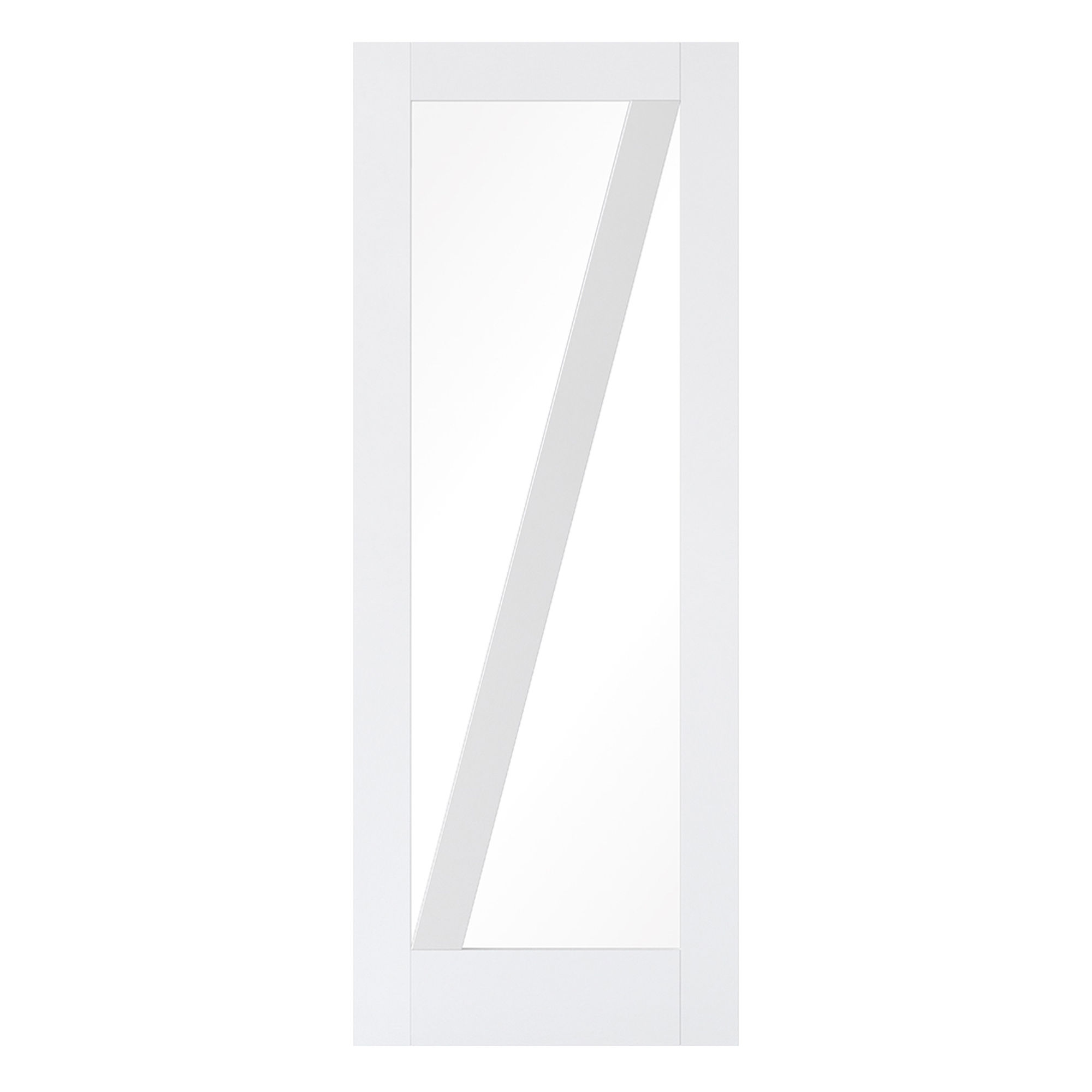 Barn Primed Glazed Internal Door White