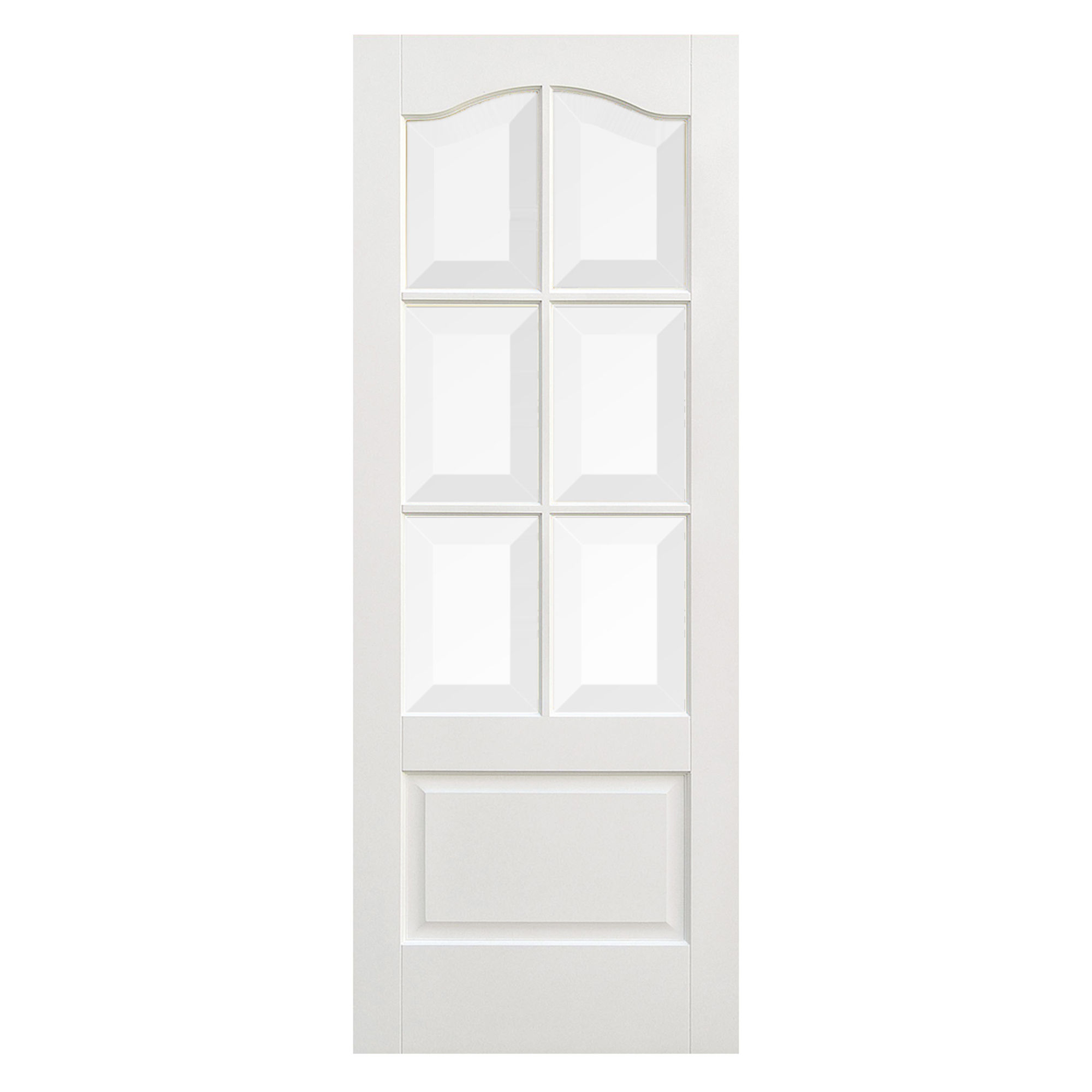 Kent 6-Light Primed Glazed Internal Door White