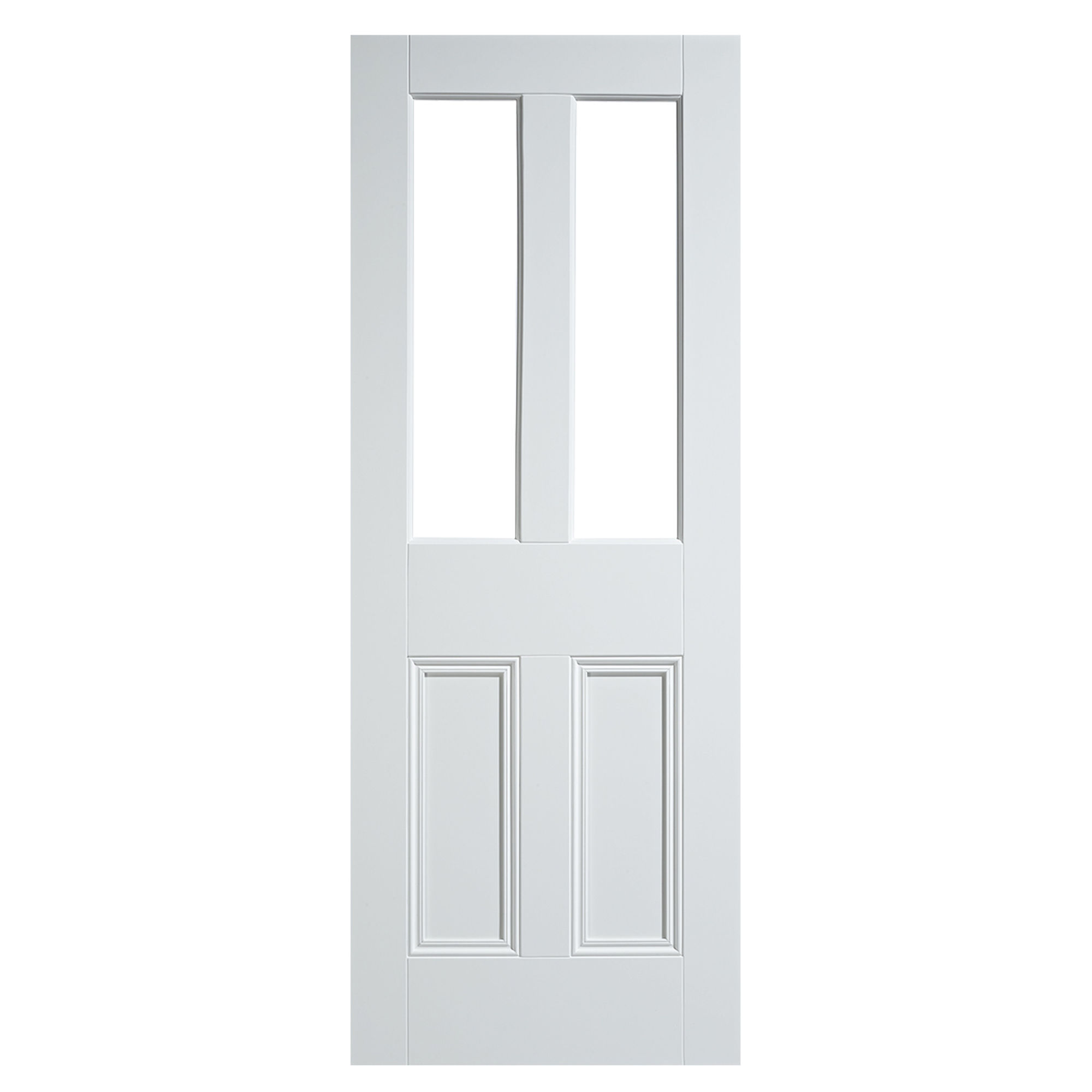 Malton 2-Light Primed Unglazed Internal Door White