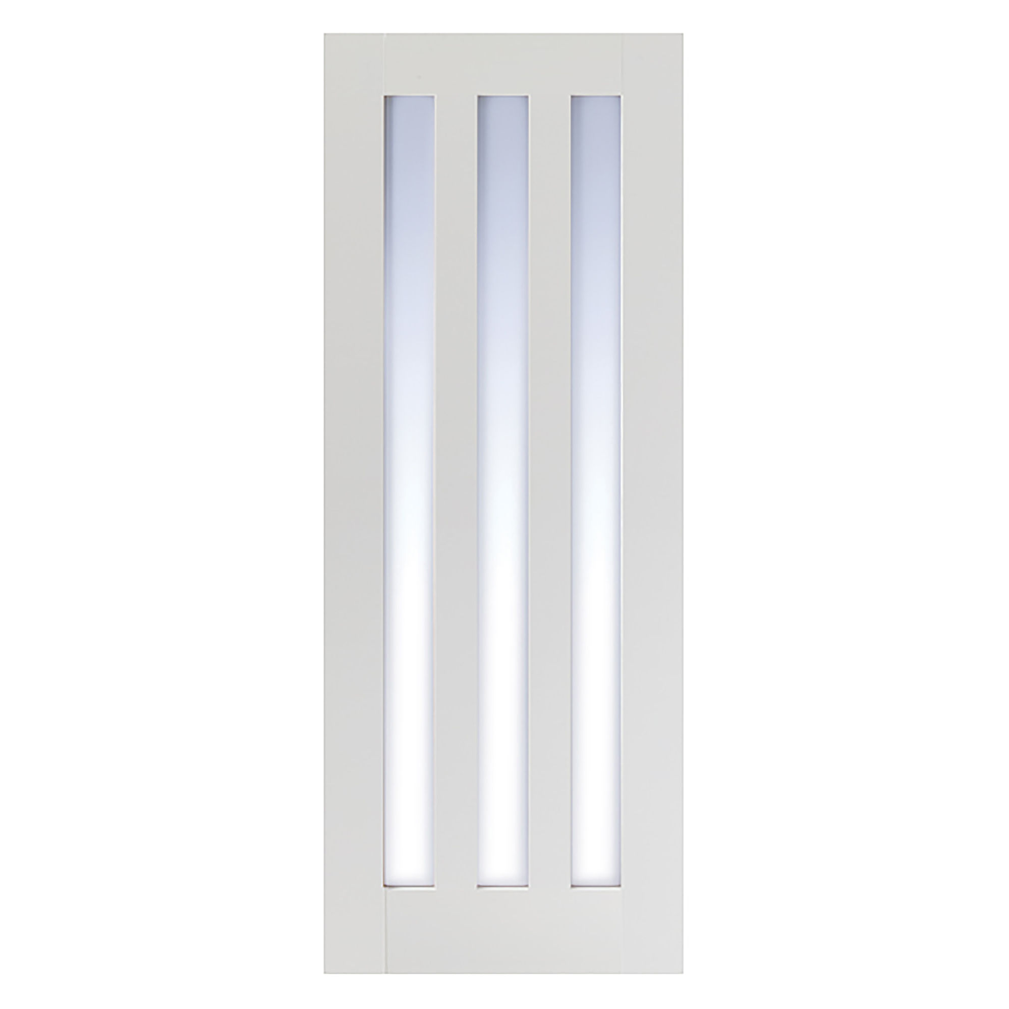 Utah 3-Light Primed Clear Glazed Internal Door White