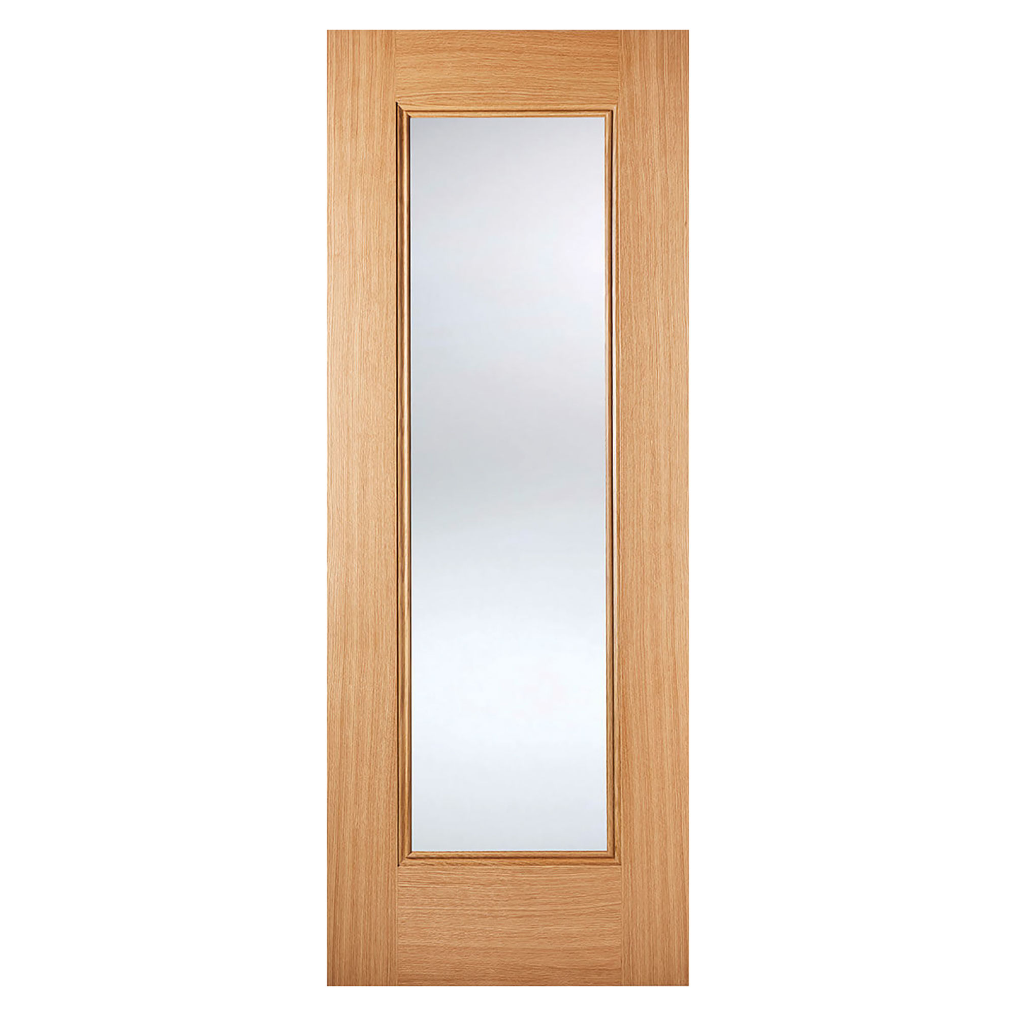 Eindhoven 1-Light Pre-Finished Glazed Internal Door Oak