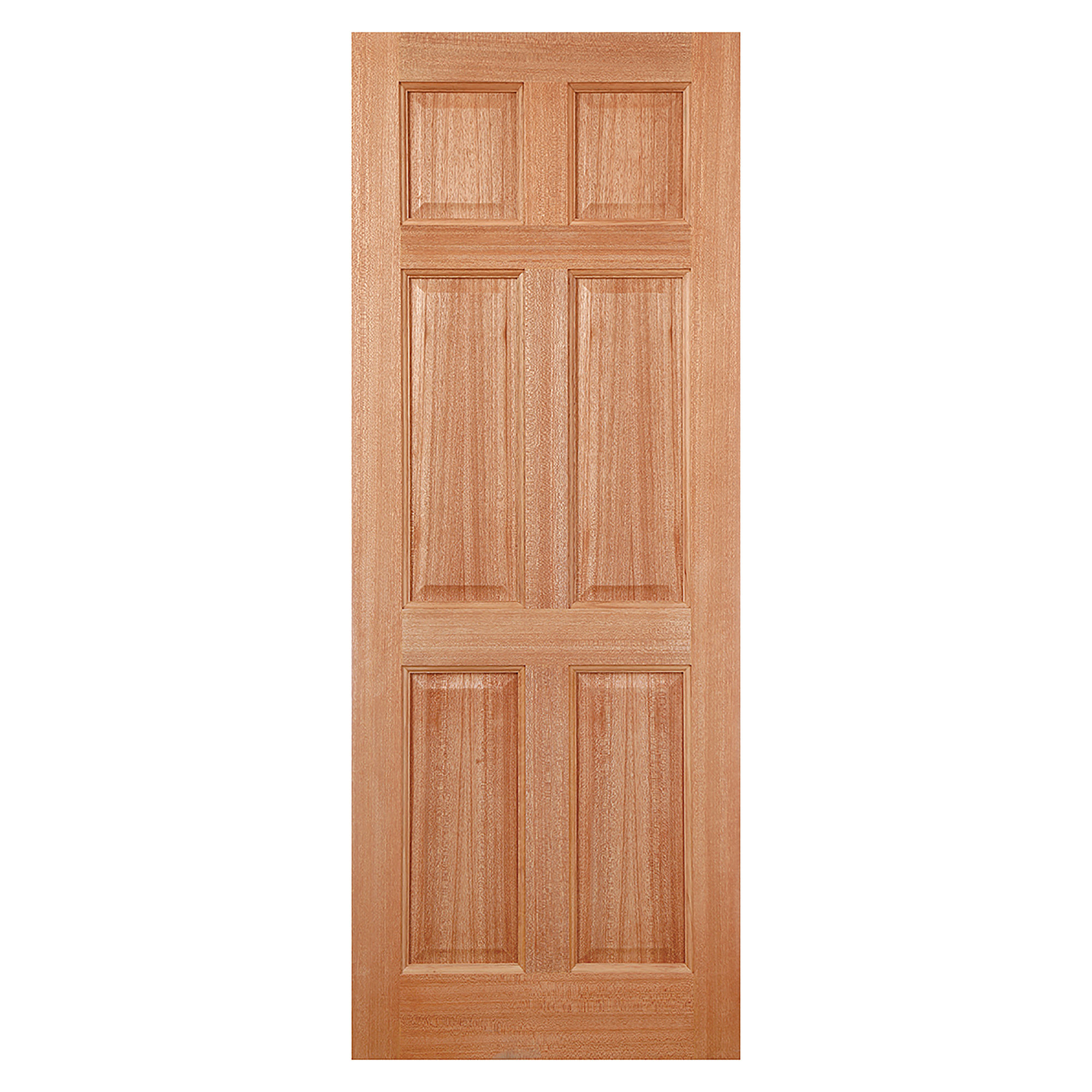 Colonial 6-Panel Hardwood Dowelled External Door