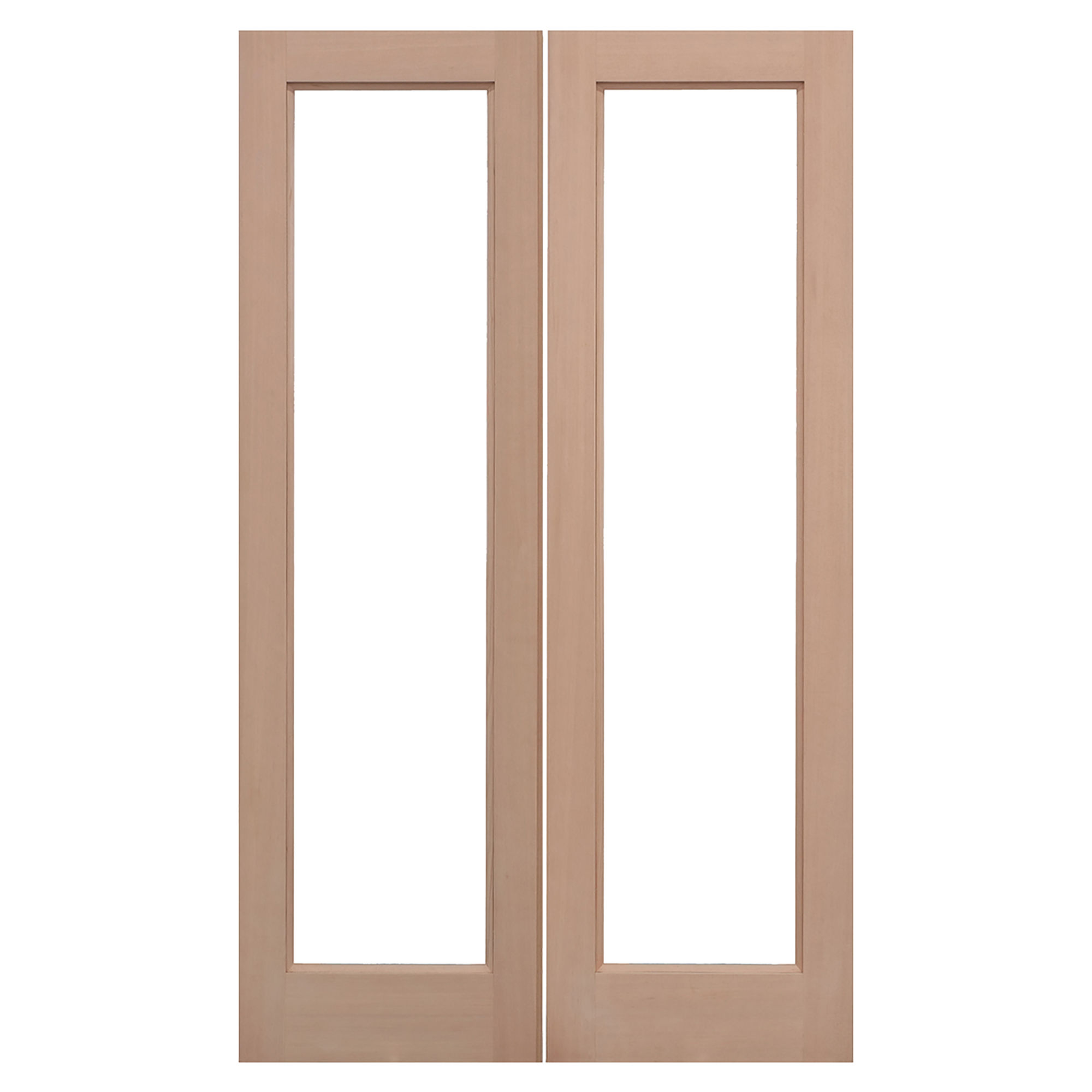 Pair of Pattern 20 Unfinished Unglazed External Doors Hemlock